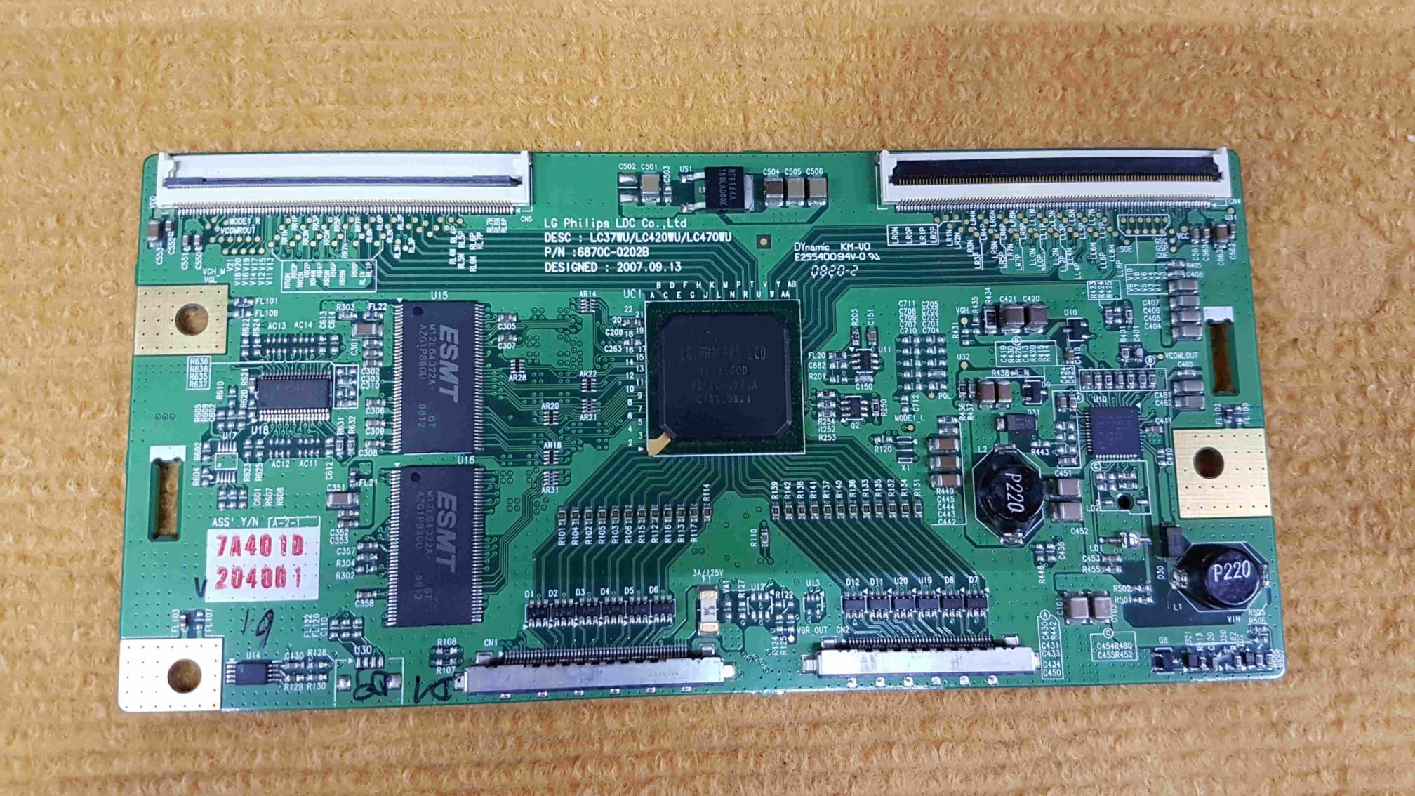 Placa T-Con Lc37wu Lc20wu