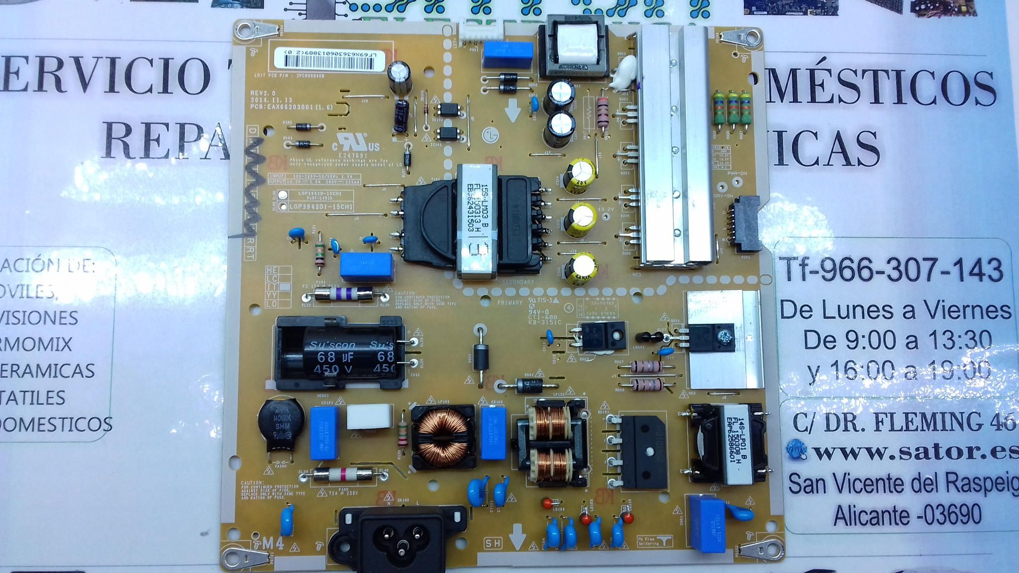 fuente alimentación eax66203001