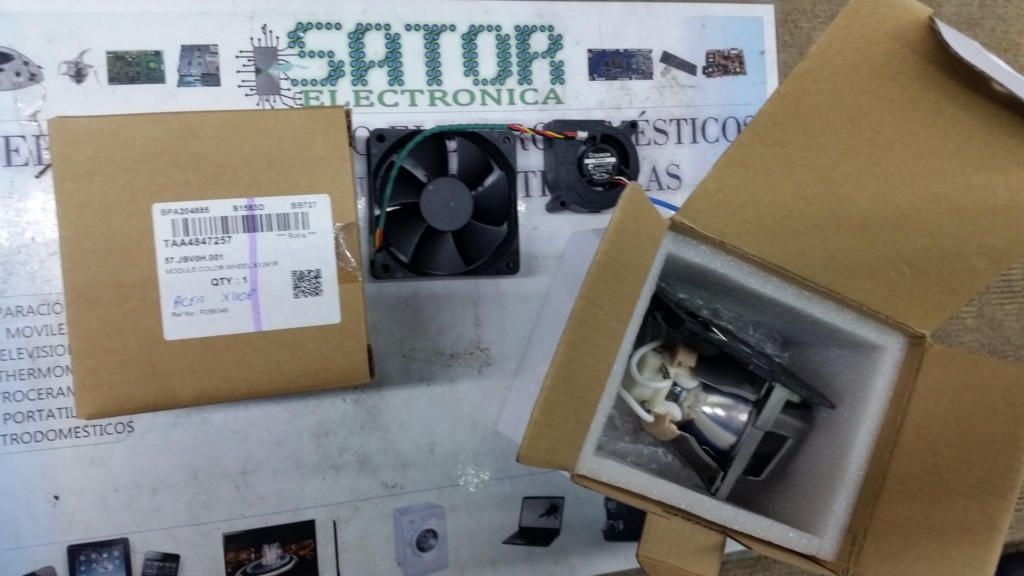 Lámpara Y Ventilador Proyector Acer X110p