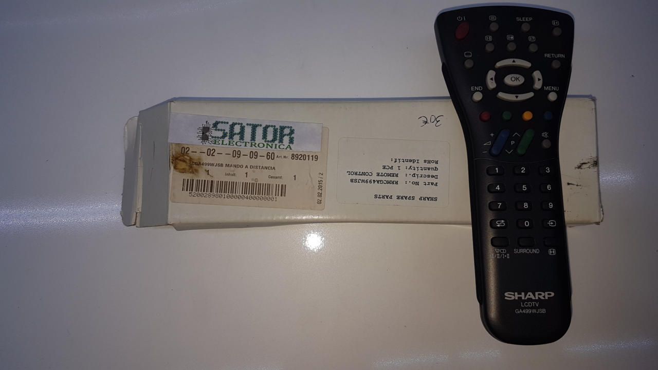 Control Remoto Sharp Ga499wjsb