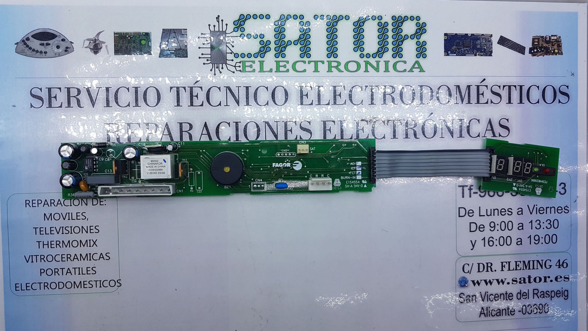 Reparar Módulo Electrónico Frigorífico Fagor Fe9h029b6