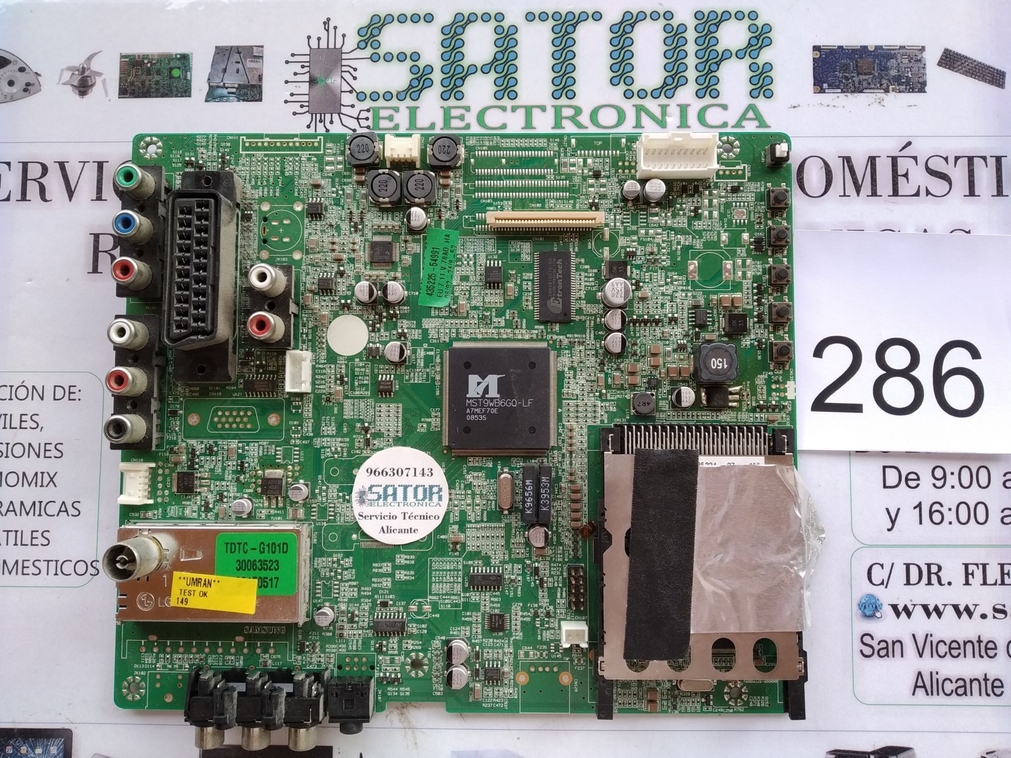 Placa Main 17mb25-1 Sintonizador tdtc-g101d Samsung