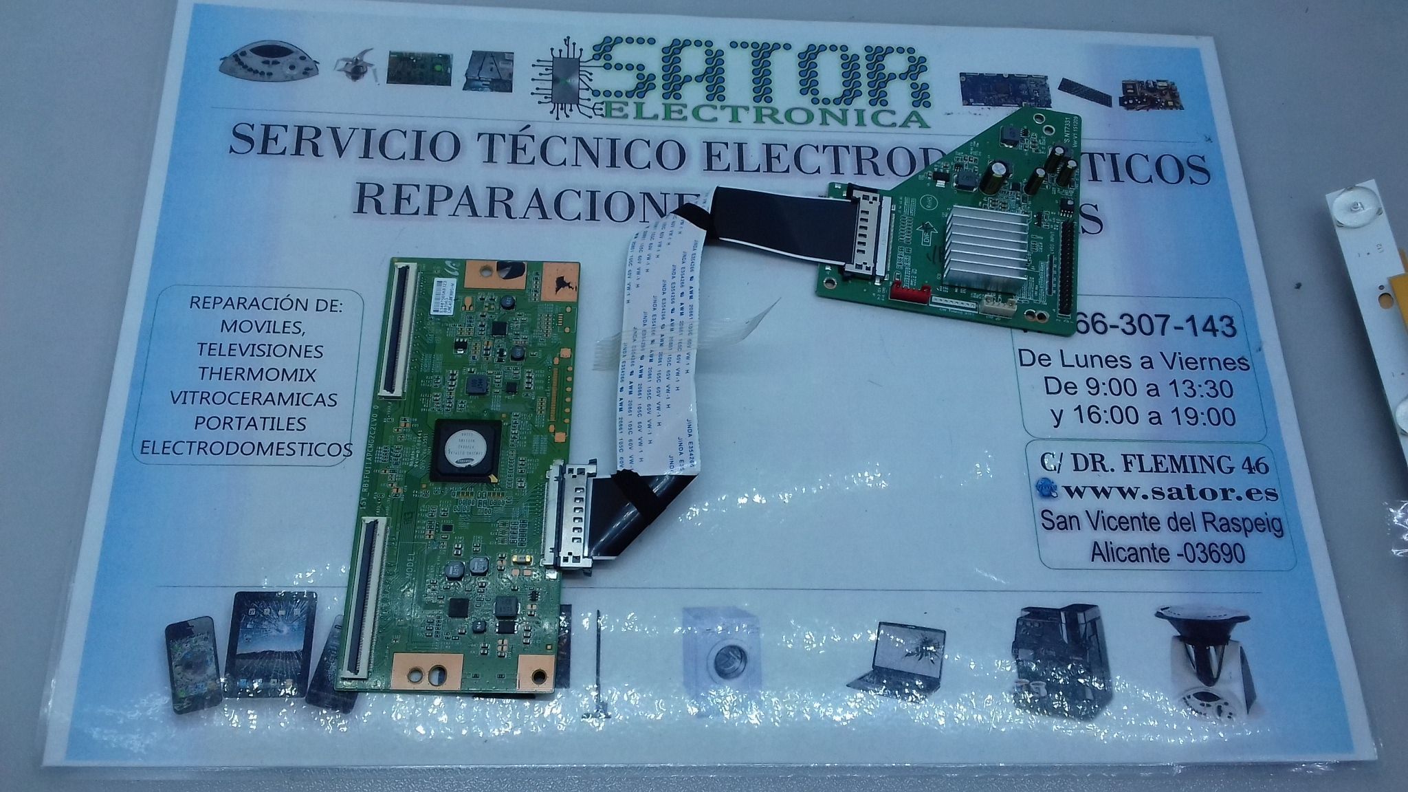 Placa T-Com 15y_Rb1fu11apcmg2c2lv0.0 (LJ94-34075B) - Flex E354266 - Led Driver - Vs.Nt7331
