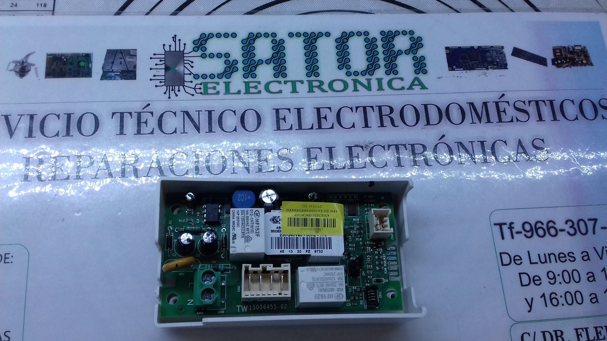 placa electronica TW15006455-02 ariston