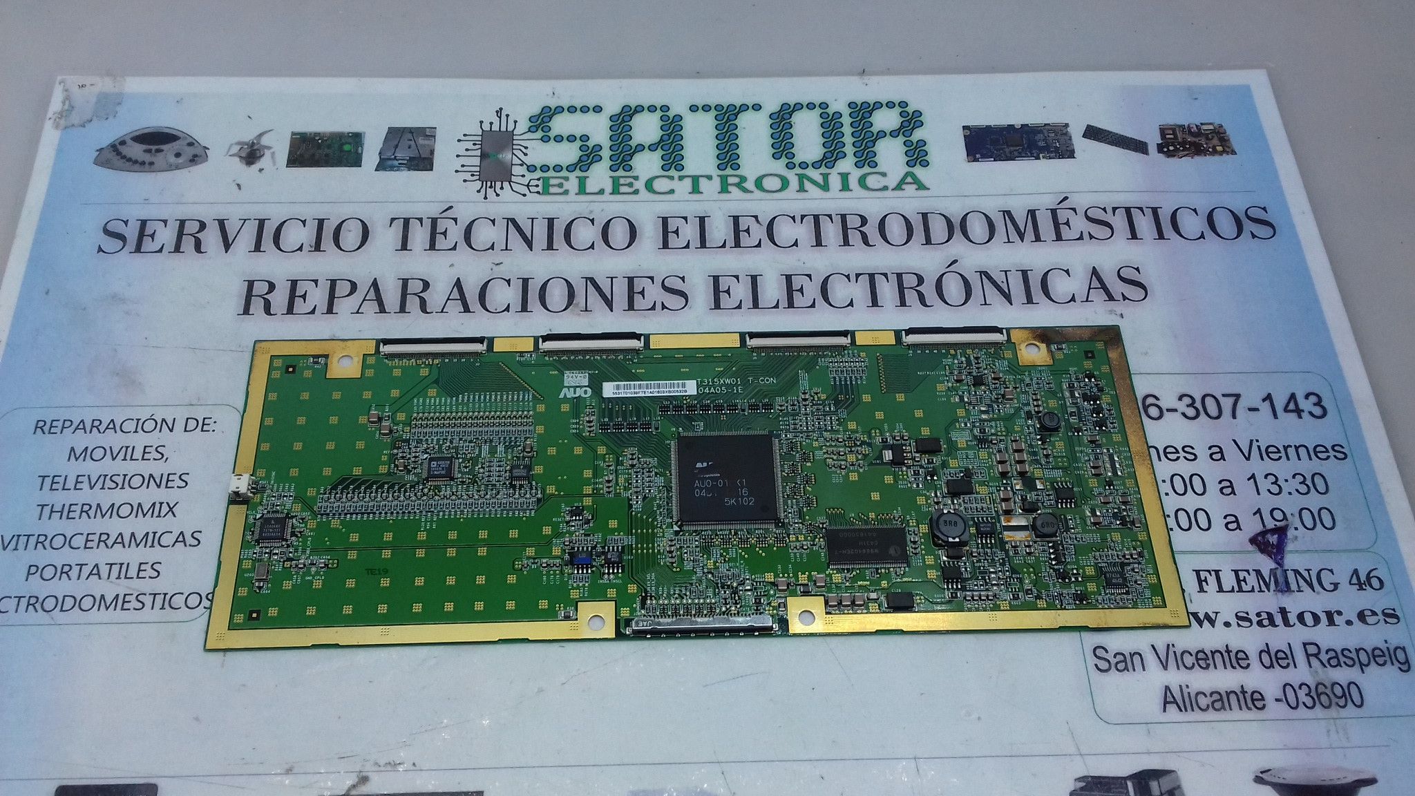 Placa T-Com T315xw01 04a05-1e (55.31T01.038)