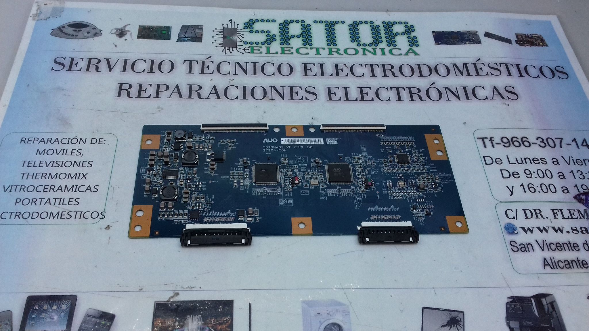 Placa T-Com T370hw02 Vf (37T04-C0H 55.37t05.C11)