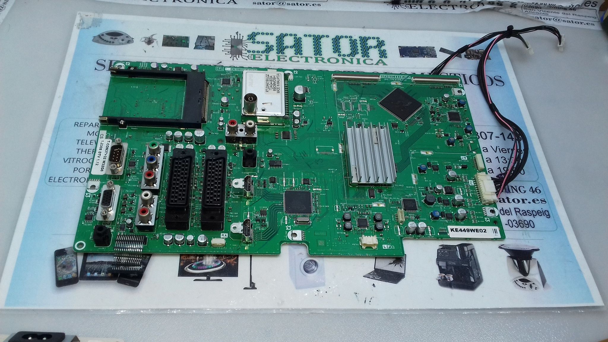 Placa Main Ke449we02 (QPWBXE449WJN4) Rtuda019wjqz Z Para Sharp Lc32d44e-Bk