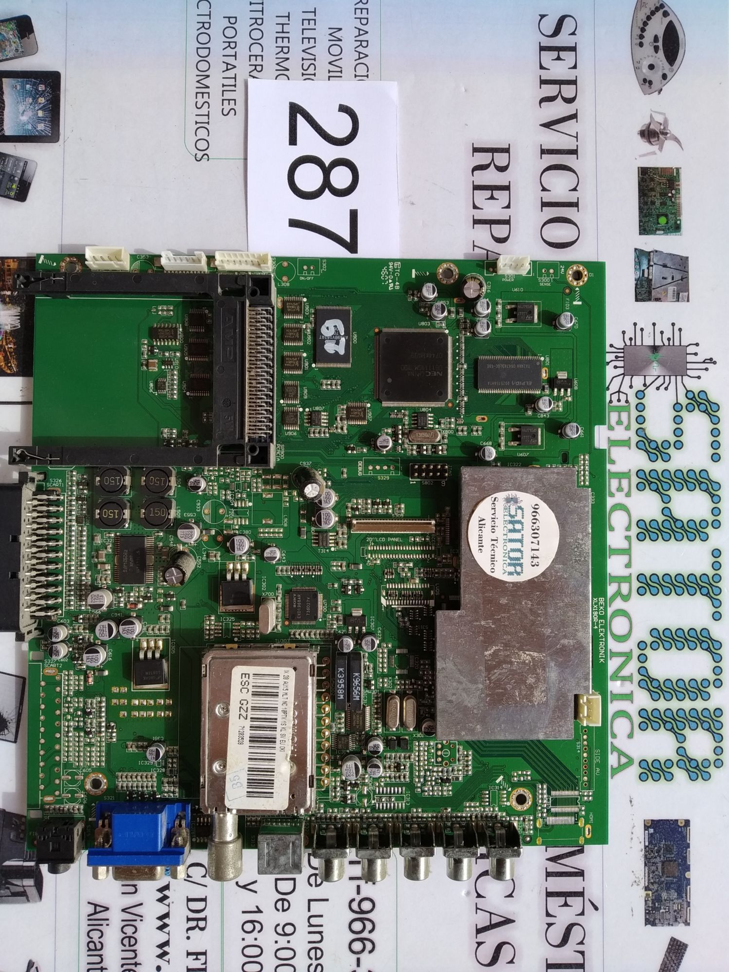 Placa main xlx190r-4 esc gzz oki tv 20 tdt