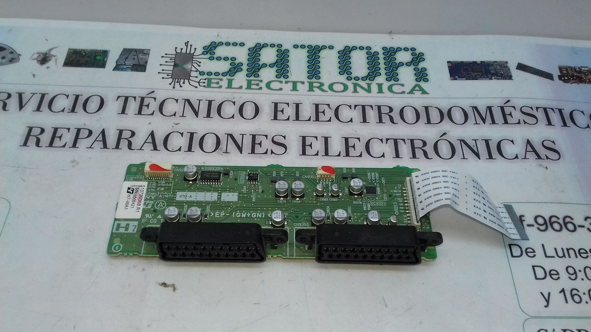 Placa Euroconector Scart Board S1072936b R1