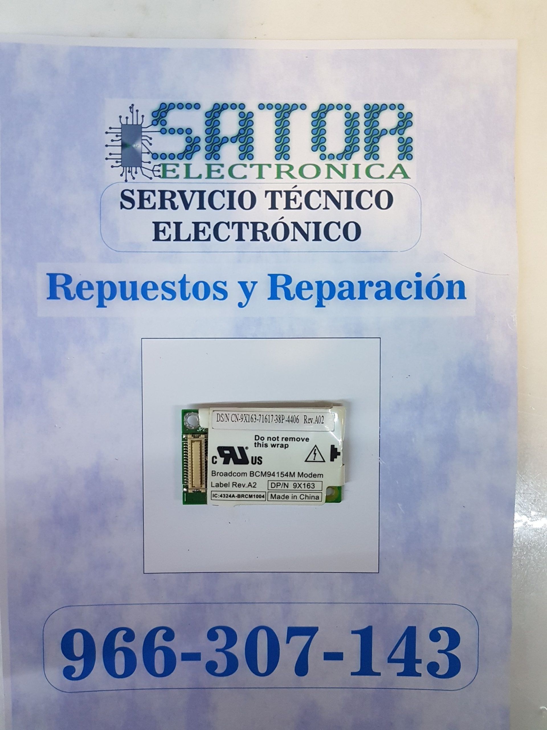 Modulo Cn-9x163-71617-38p-4406 Bcm94154m Modem