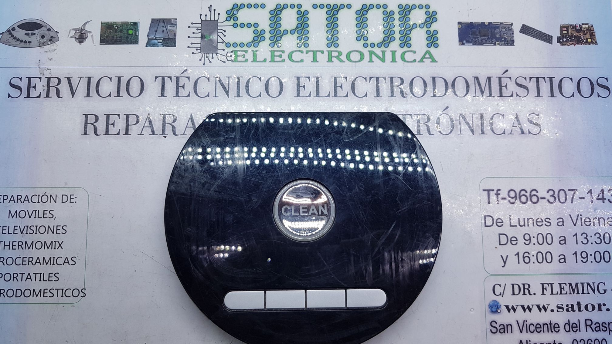 Tapa superior botones plastico Roomba Sator Electronica