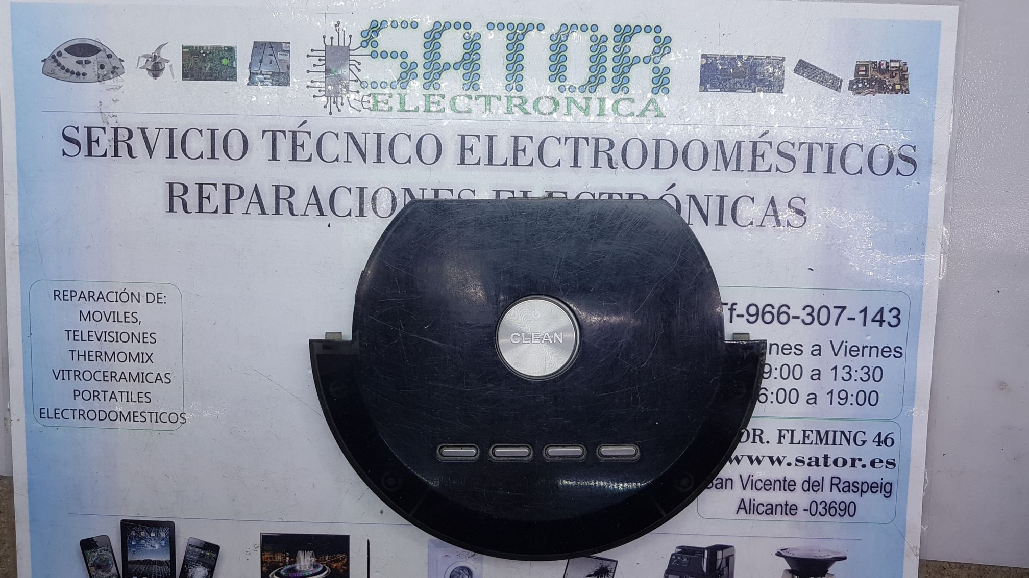 Tapa superior botones plastico usado Roomba Sator Electronica