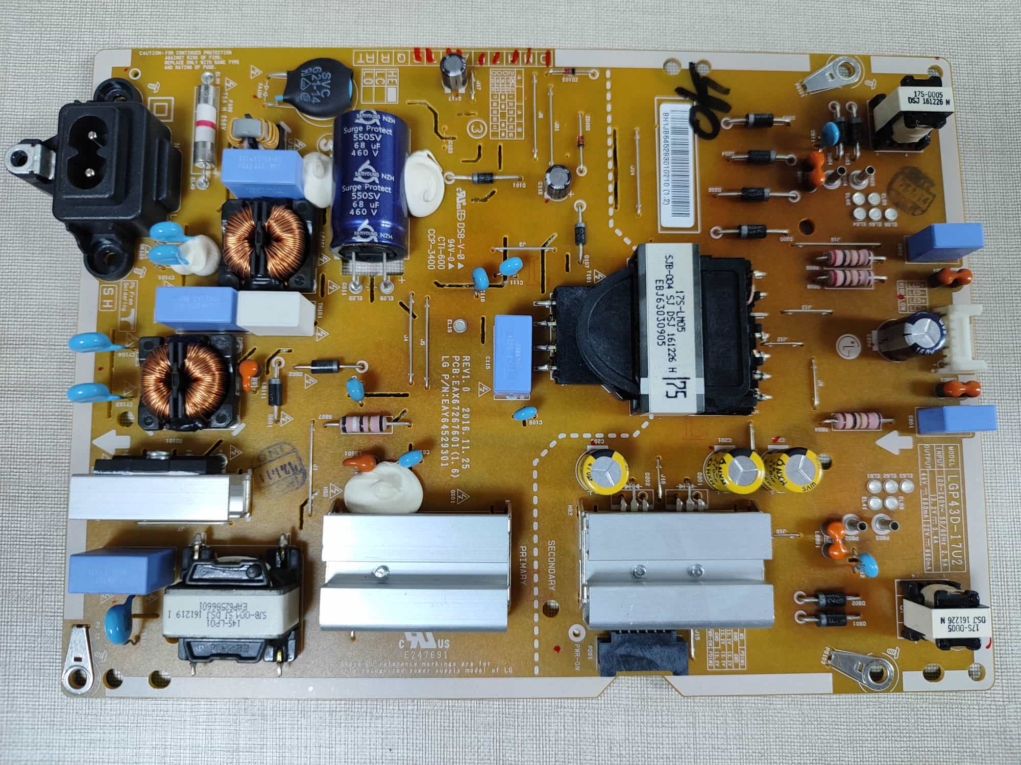 Fuente alimentación LGP43D-17U2