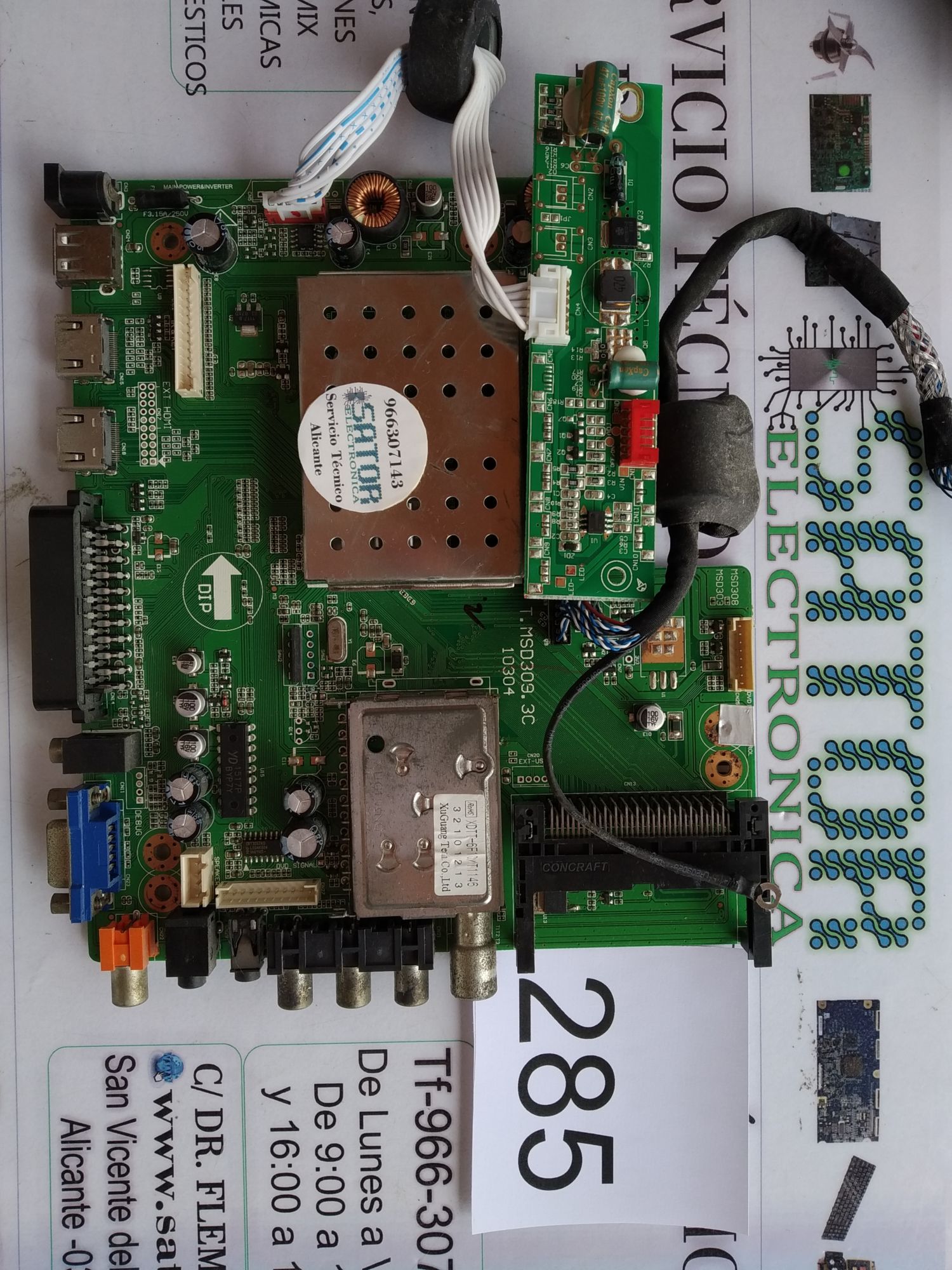 Placa Main T.Msd309.3c 10304 - Inverter Le221202q