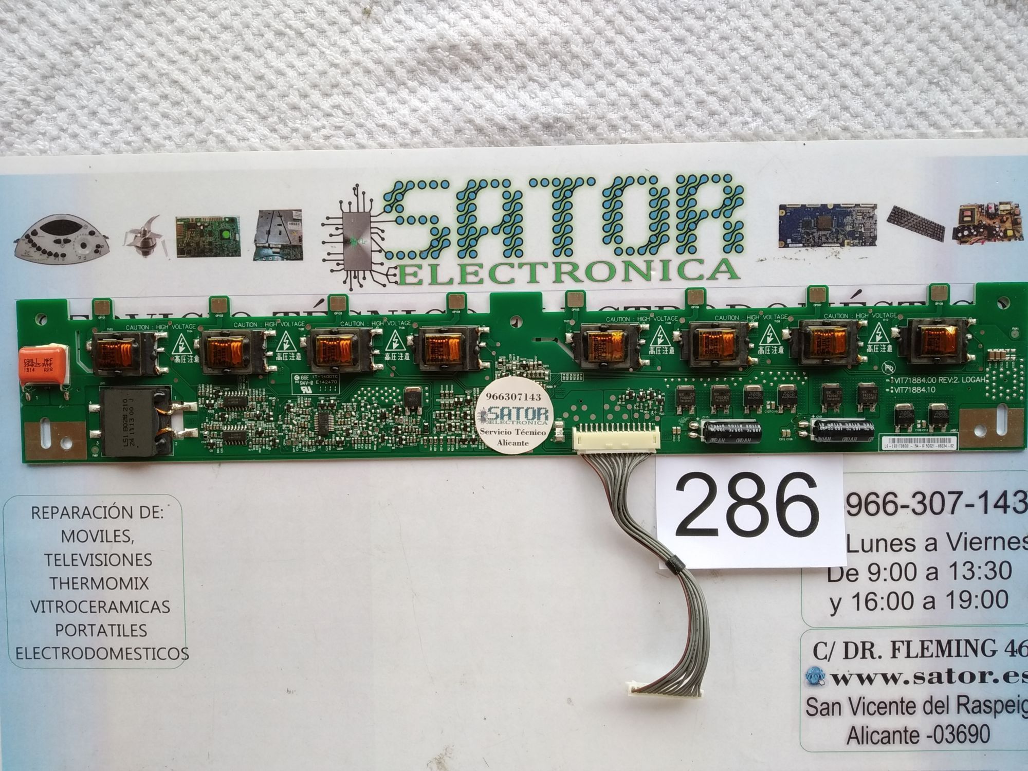 Circuito Inverter Vit71884.00 Rev:2 Logah Vit71884.10