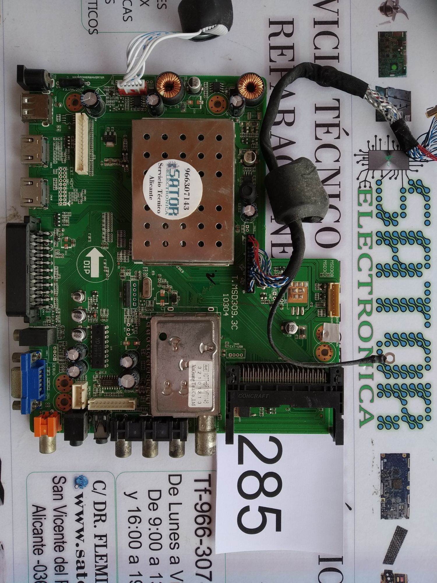 Placa Main t-msd309-3c xdtt-6f1c-t1146 OKI modelo l22ia phdtuw led