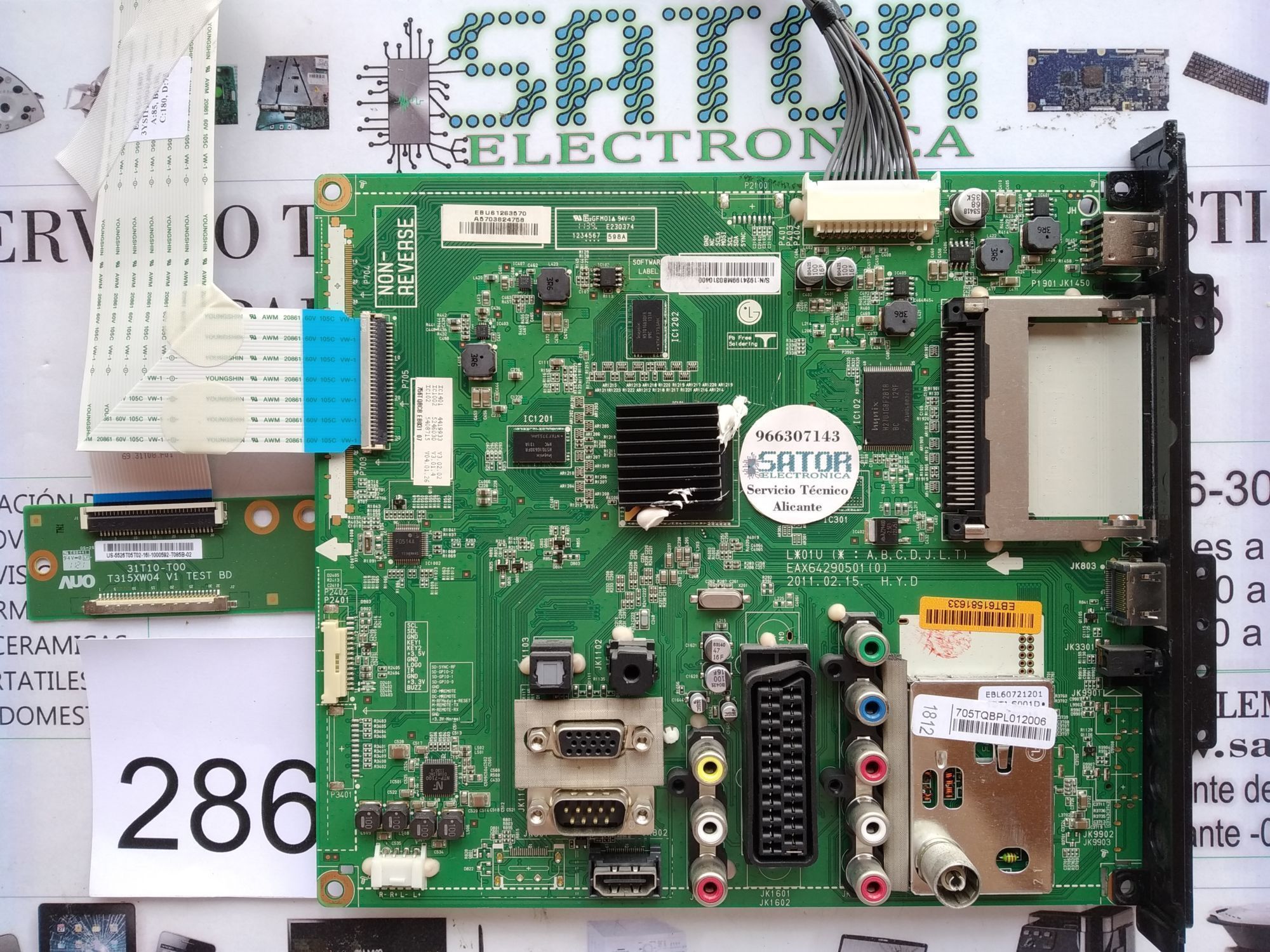 Placa Main Eax64290501(0) Sintonizador Ebl60721201