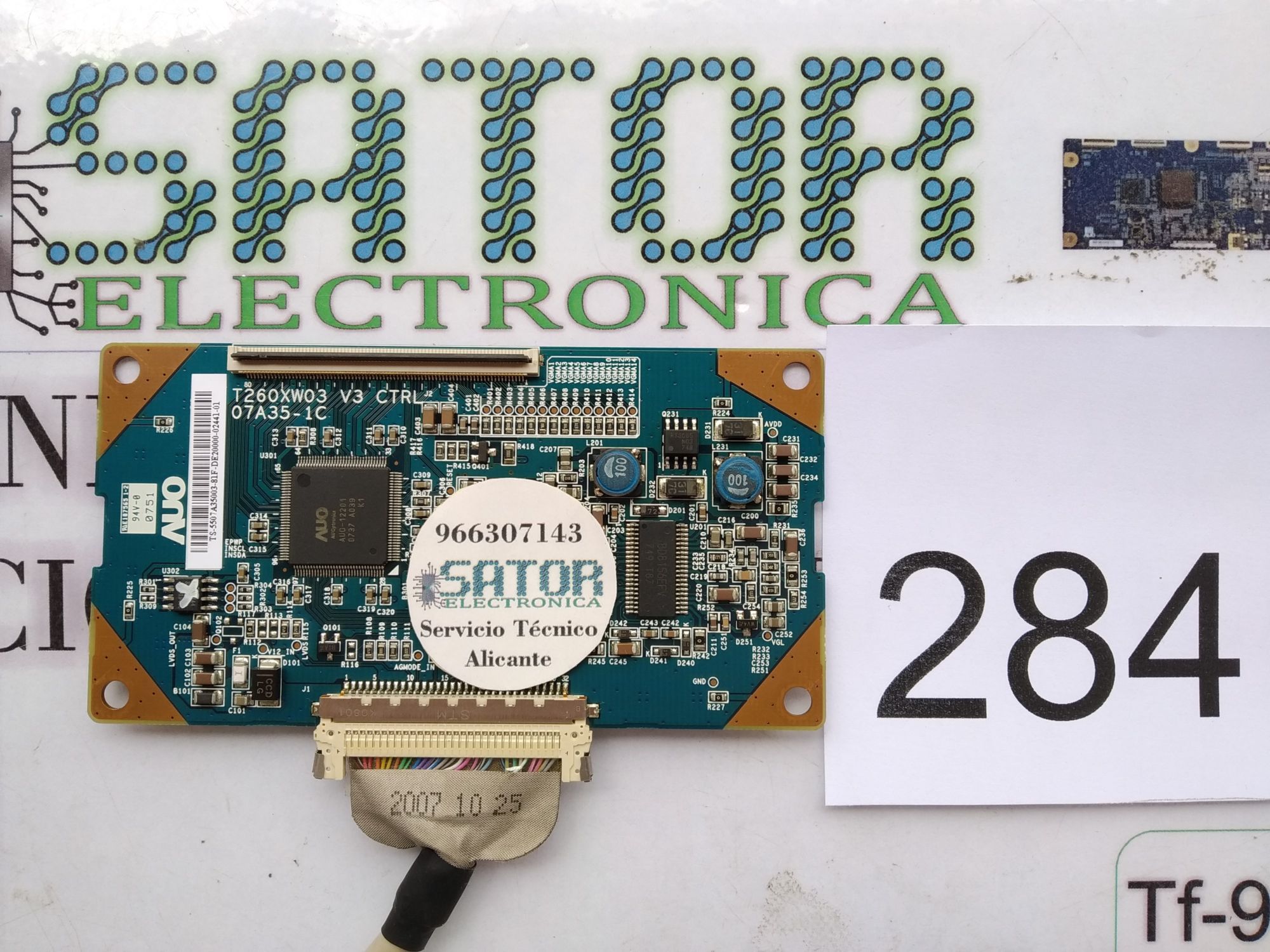Placa T-Con T260xw03 V3 Ctrl (07A35-1C)