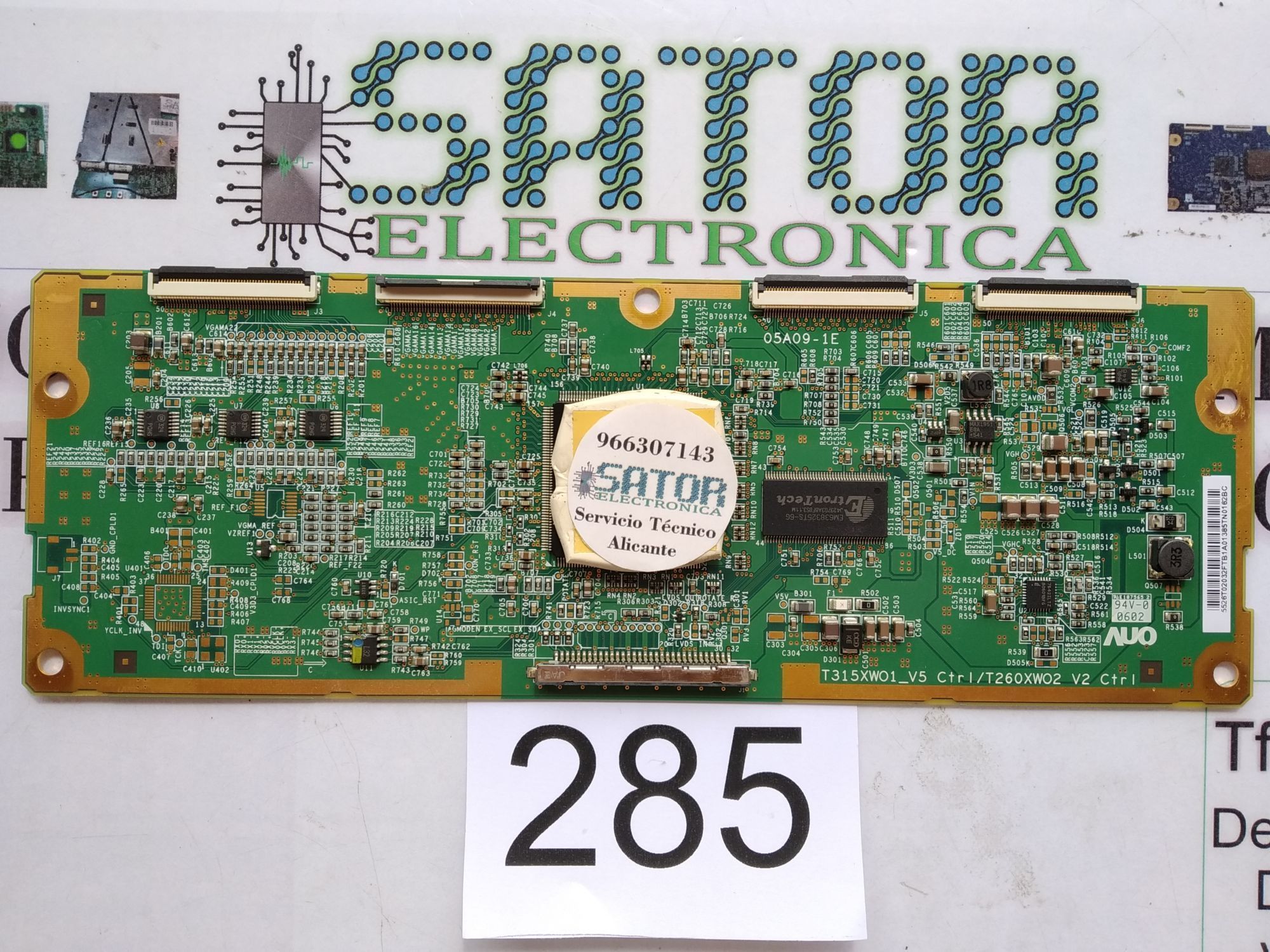 Placa T-Com T315xw01 V5 T260xw02 V2 Ctrl 05a09-1c