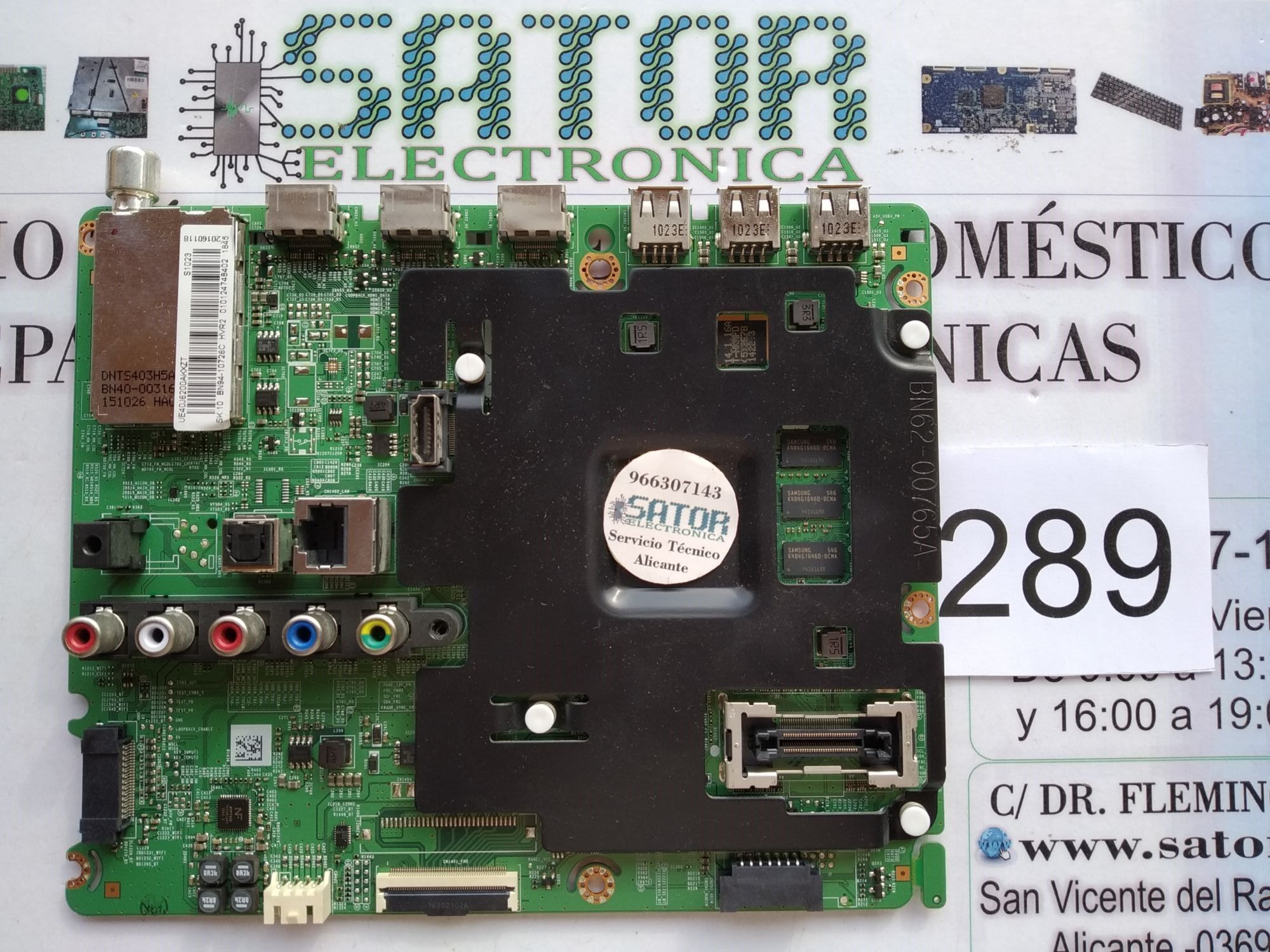 Main Board, Placa Main Bn94-10726c (BN62-00765A) Sintonizador Bn40-00316