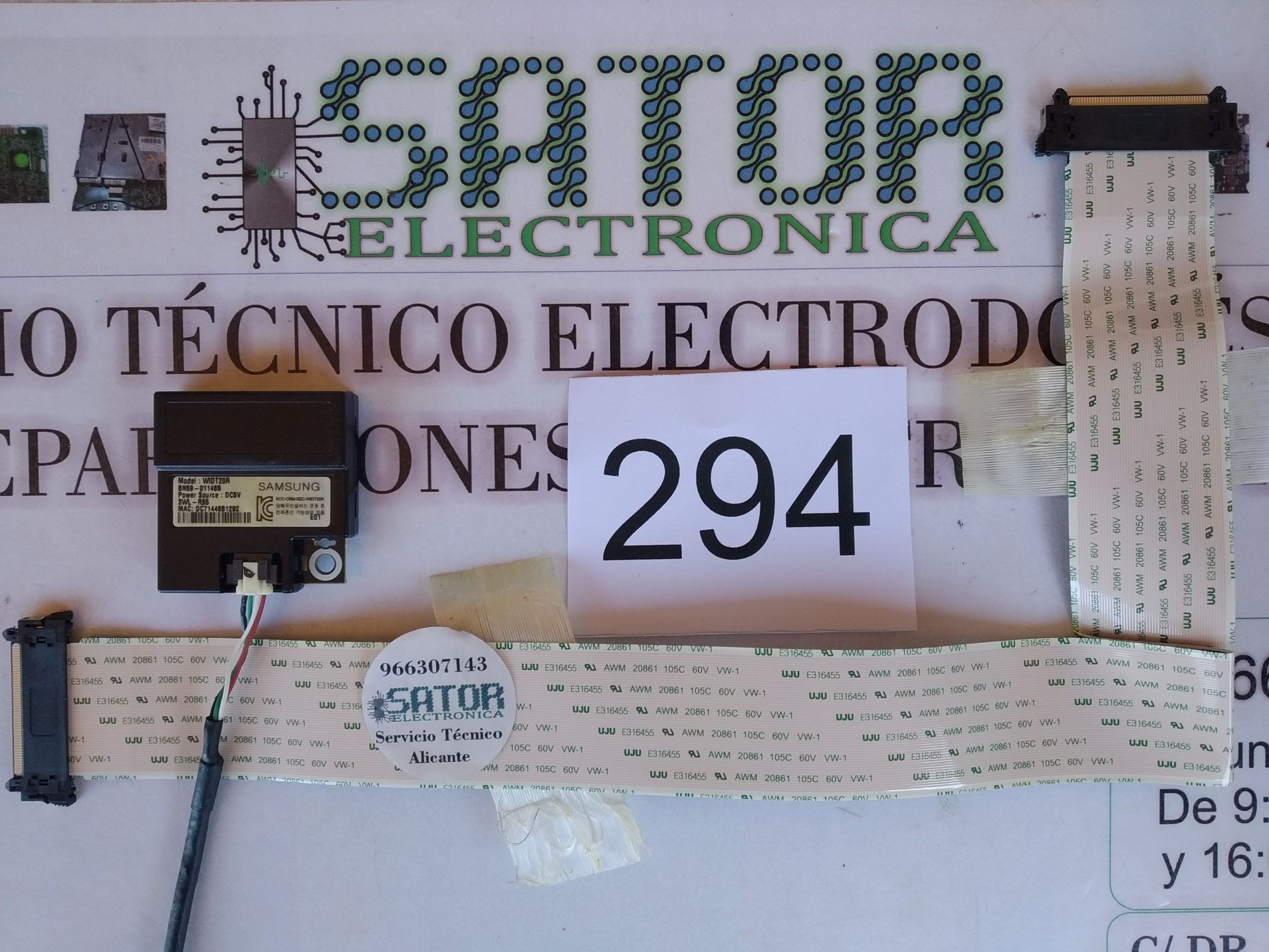 Cable Flex E316455 Awm 20861 Y Módulo Wifi Ir Bluetooth Bn59-01148b Widt20r