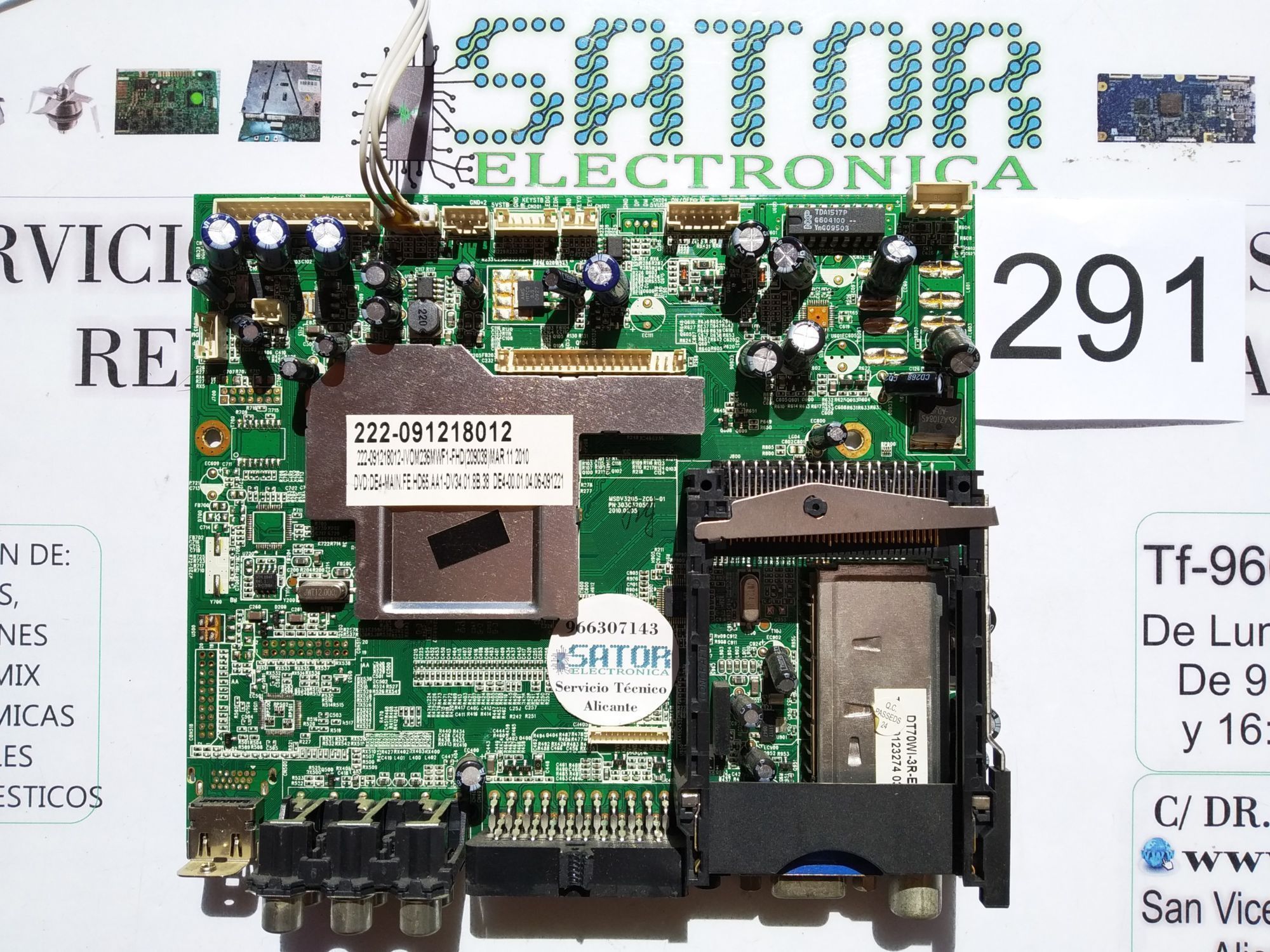 Main Board Msdv3205-Zc01-01, Sintonizador Dt70wi-3r