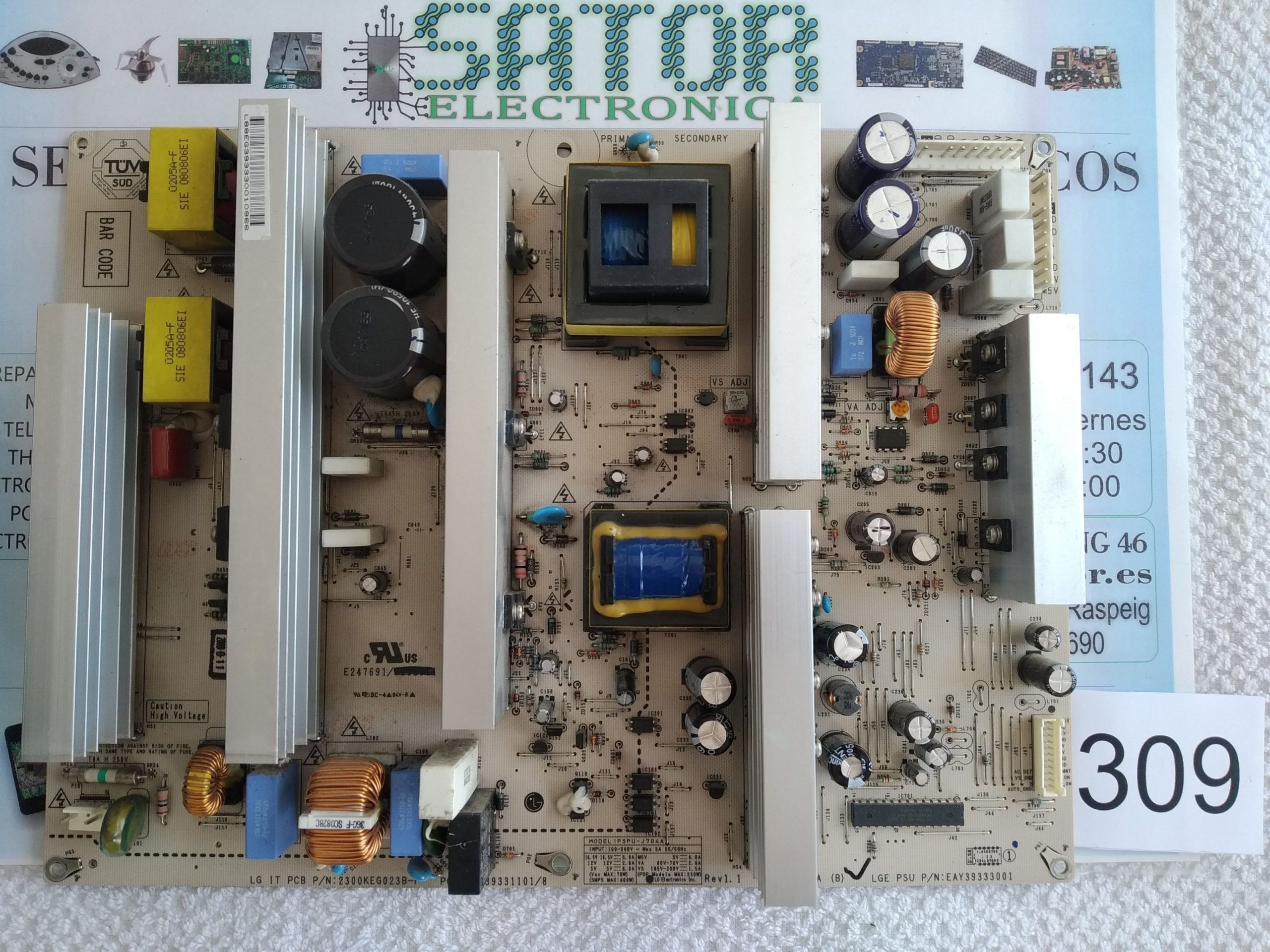Fuente Alimentación Eax39331101/8 Eay39333001