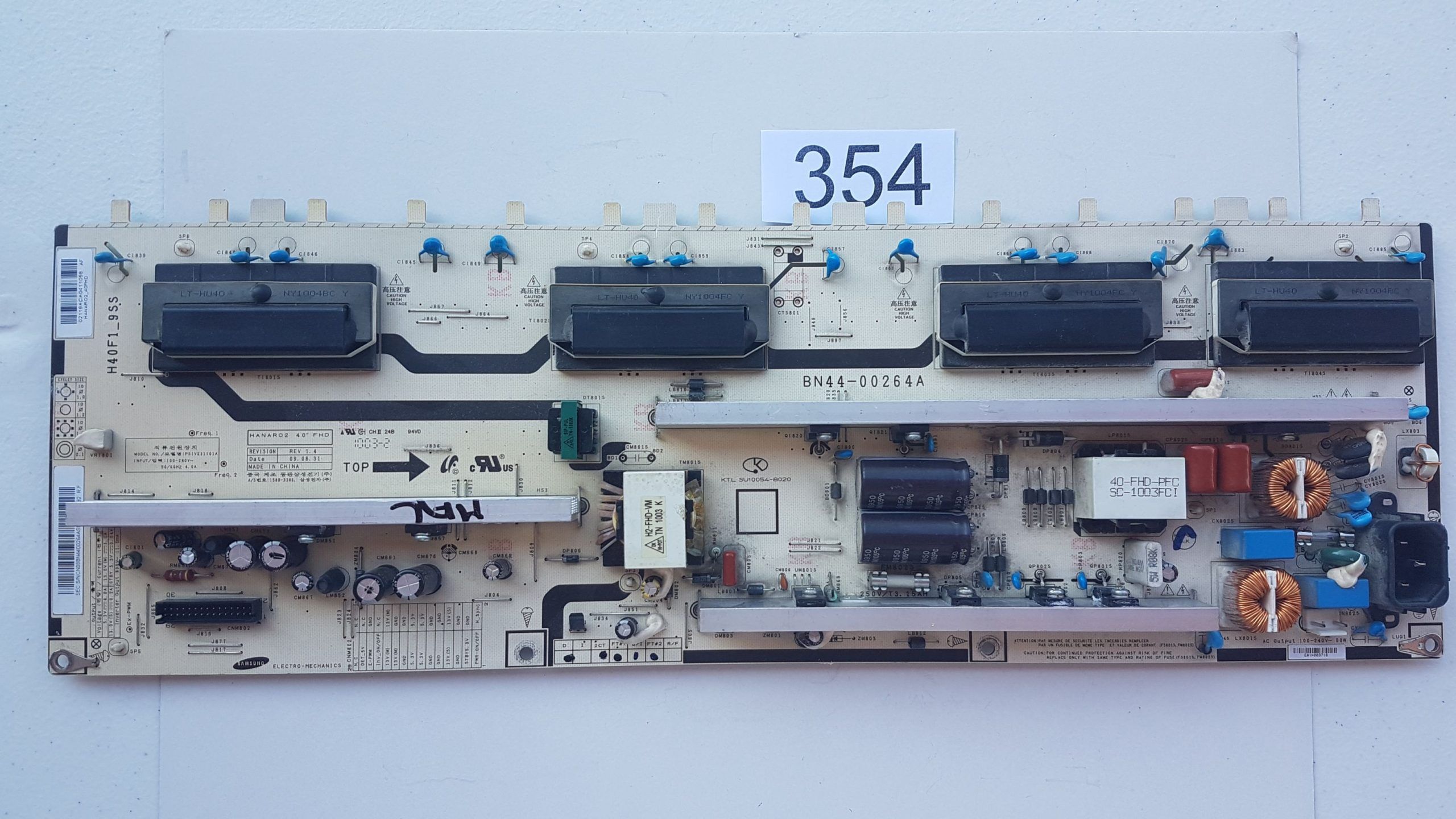 MAL INVERTER FUENTE BN44-00264A H40F1-9SS
