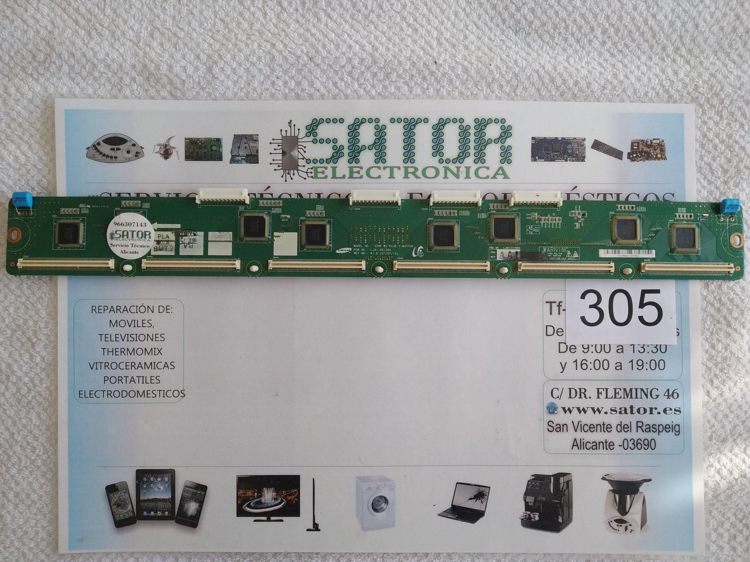 Placa Buffer Board Lj41-05135a Lj92-01495a