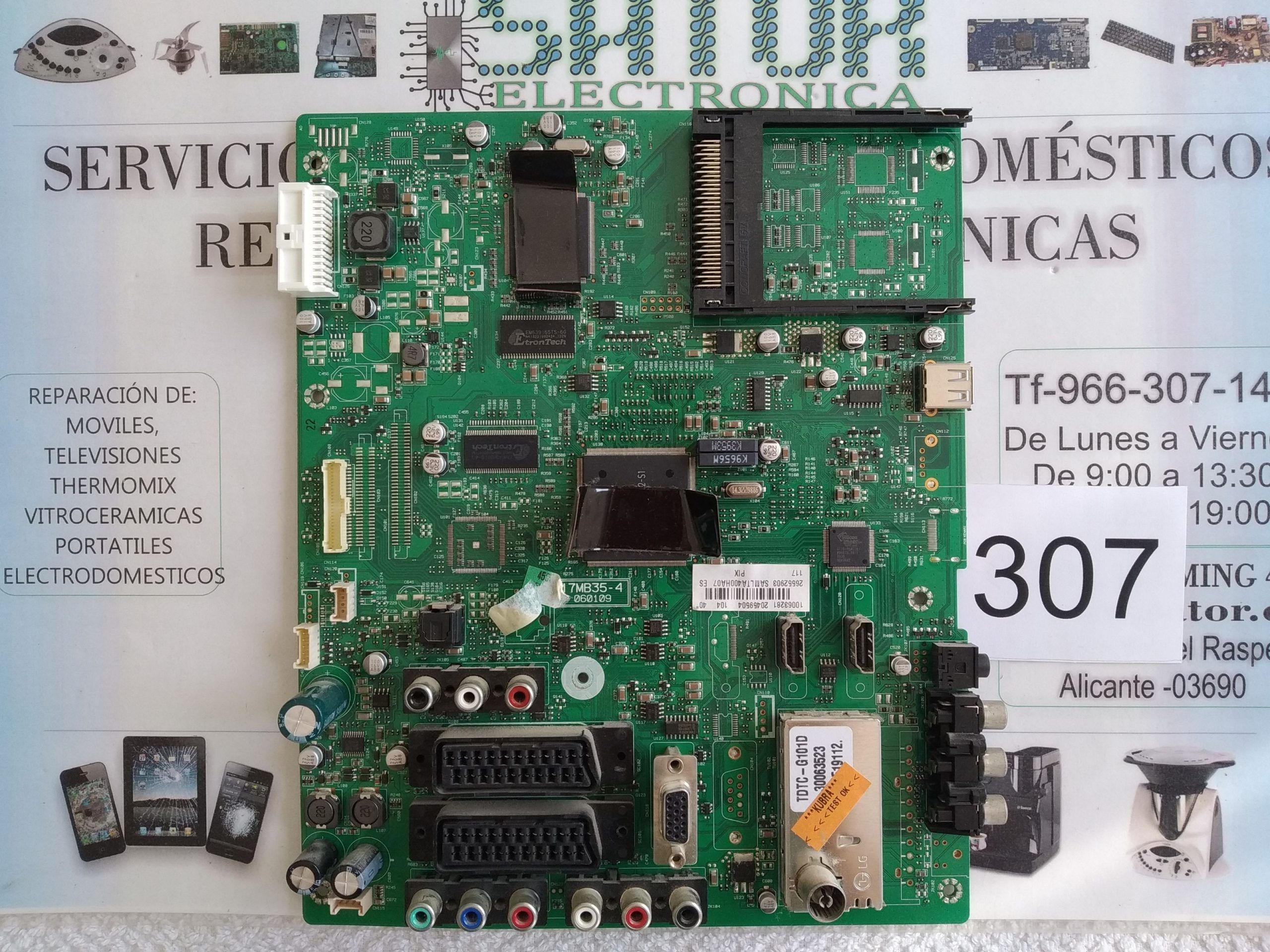Placa Main Vestel 17mb35-4 Sintonizador 30063523