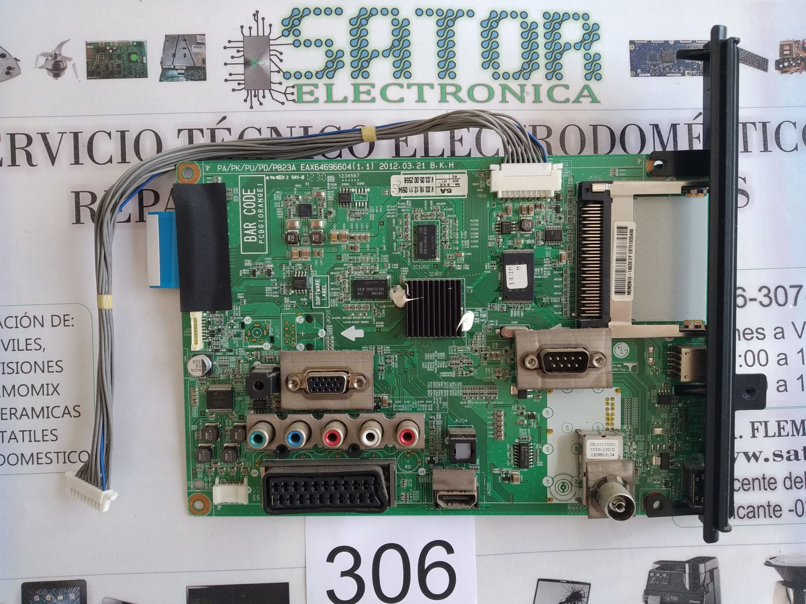 Placa Main Eax64696604(1.1) Sintonizador Ebl61120001