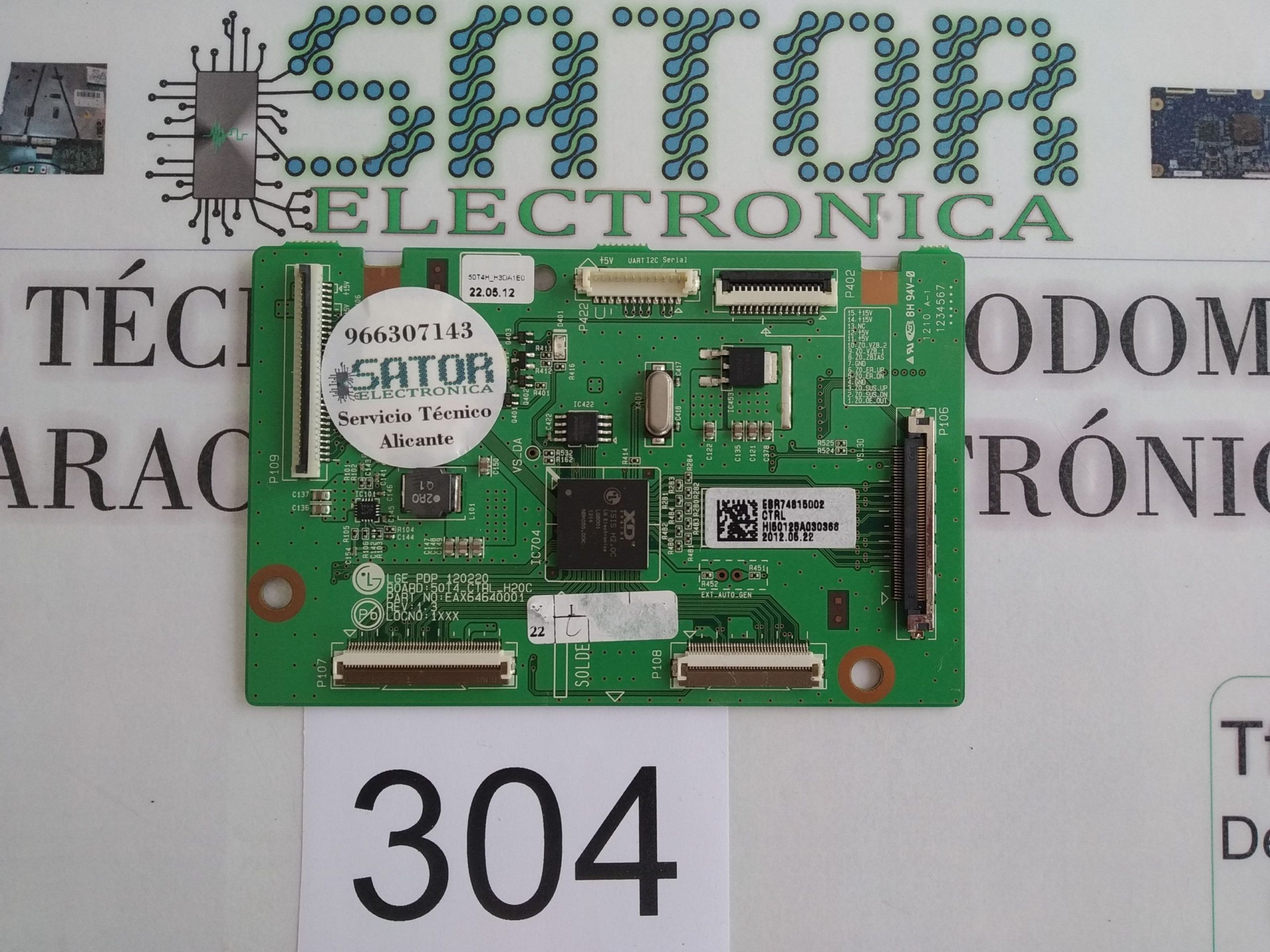 Placa T-Con Eax64640001 (5014 Ctrl H20c)