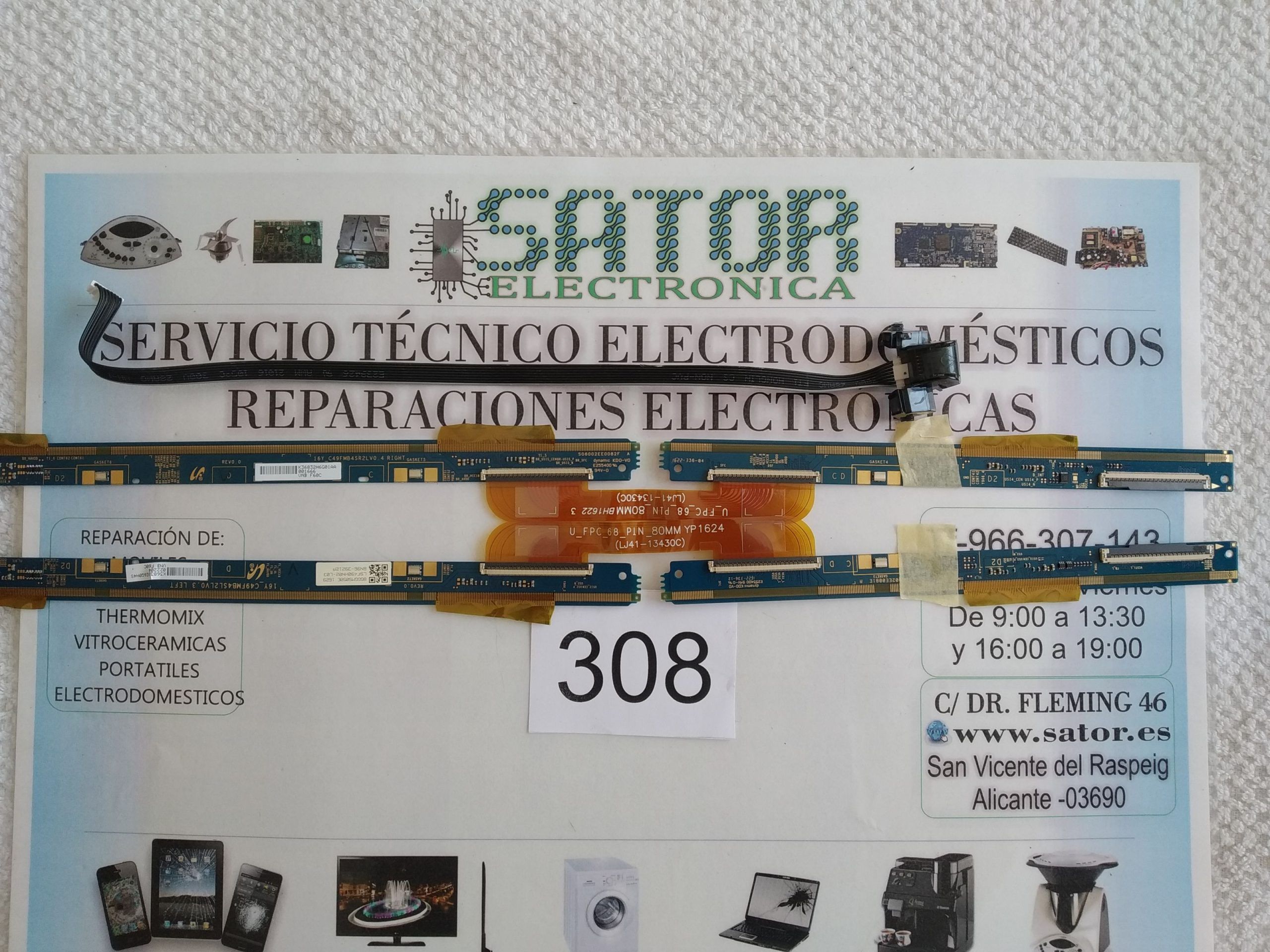Placa T-Com Bn96-39212a Y Cable Flex Lj41-13430c