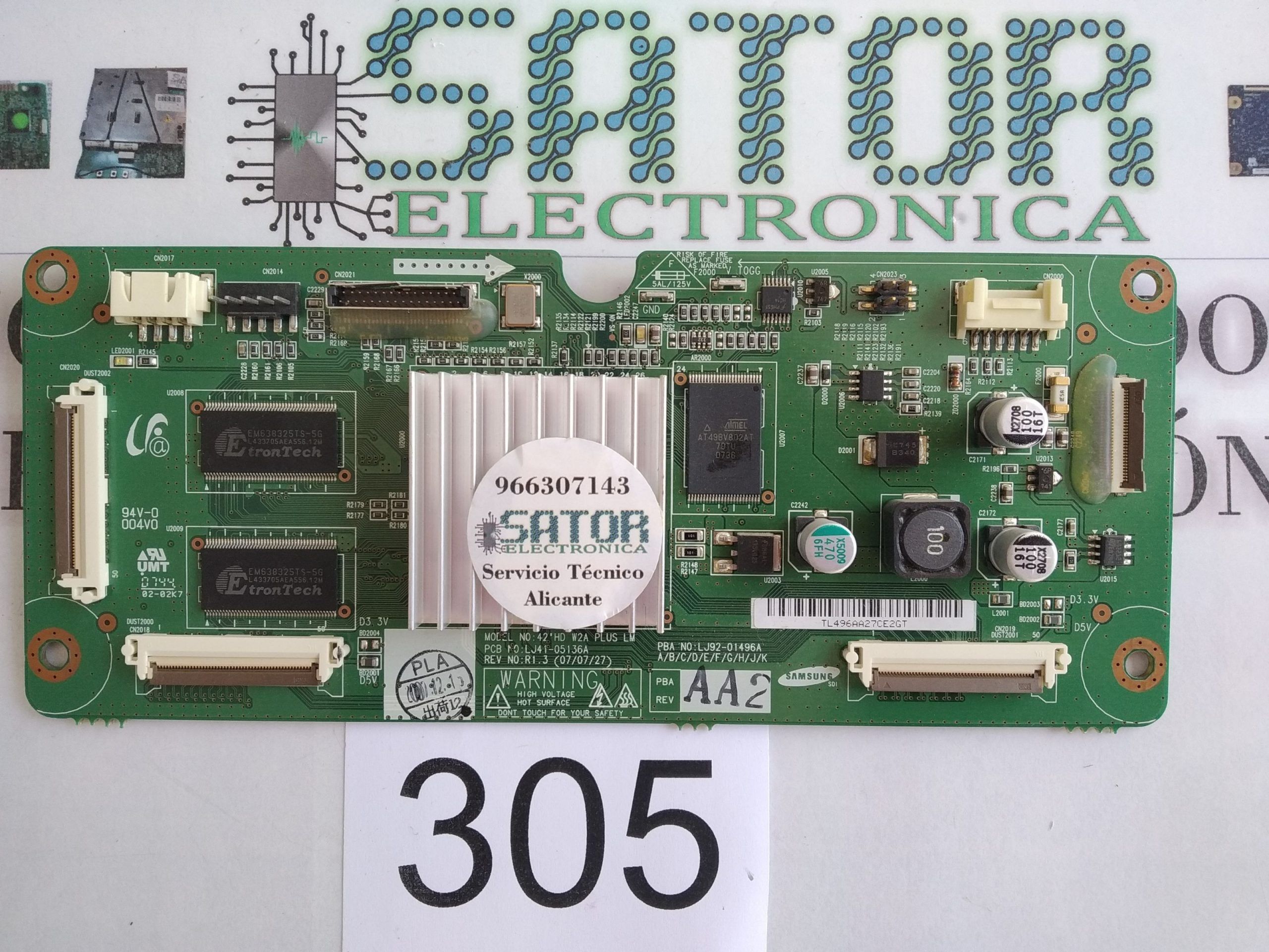 Placa T-Com Lj41-05136a Lj92-01496a