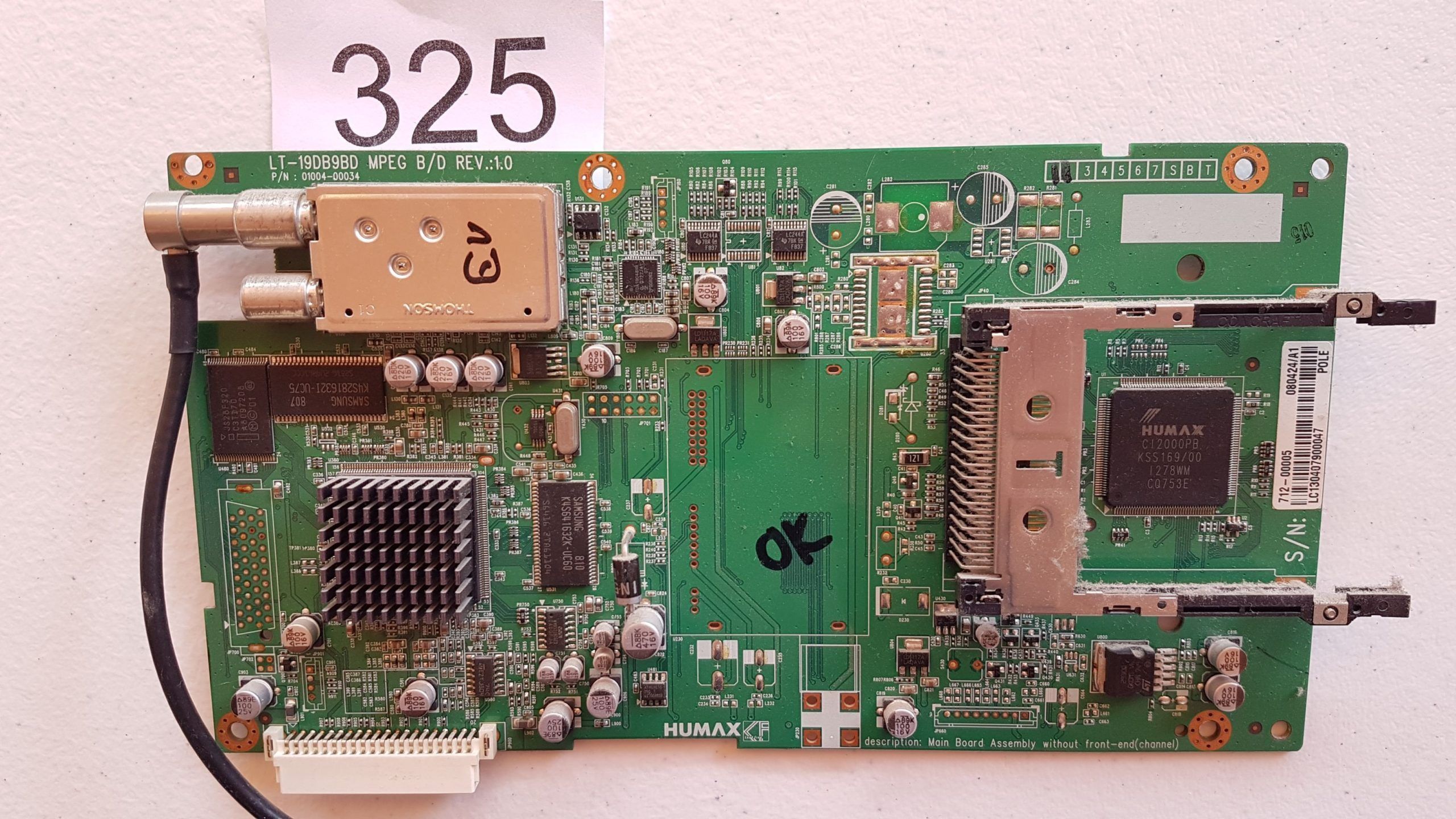 Placa Main Lt-19db9bd Rev1.0 Con Sintonizador Thomson