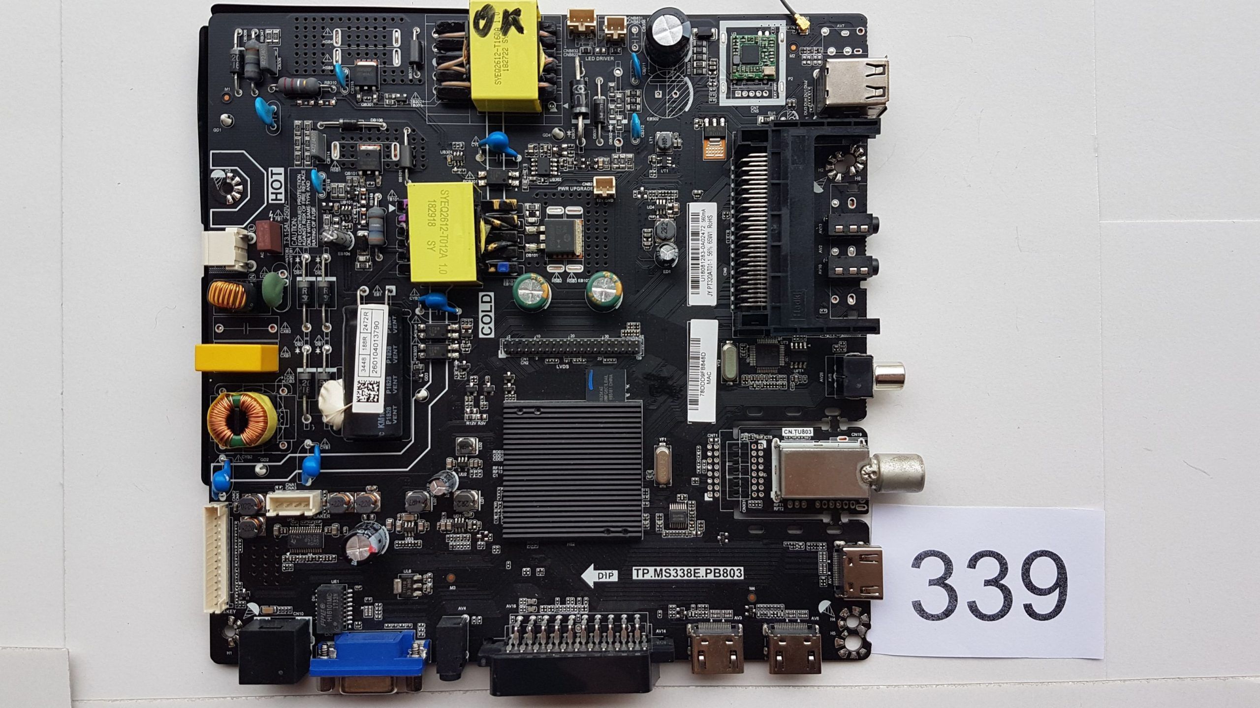 Placa Main Tp.Ms338e.Pb803 Con Sintonizador Cn.Tu803