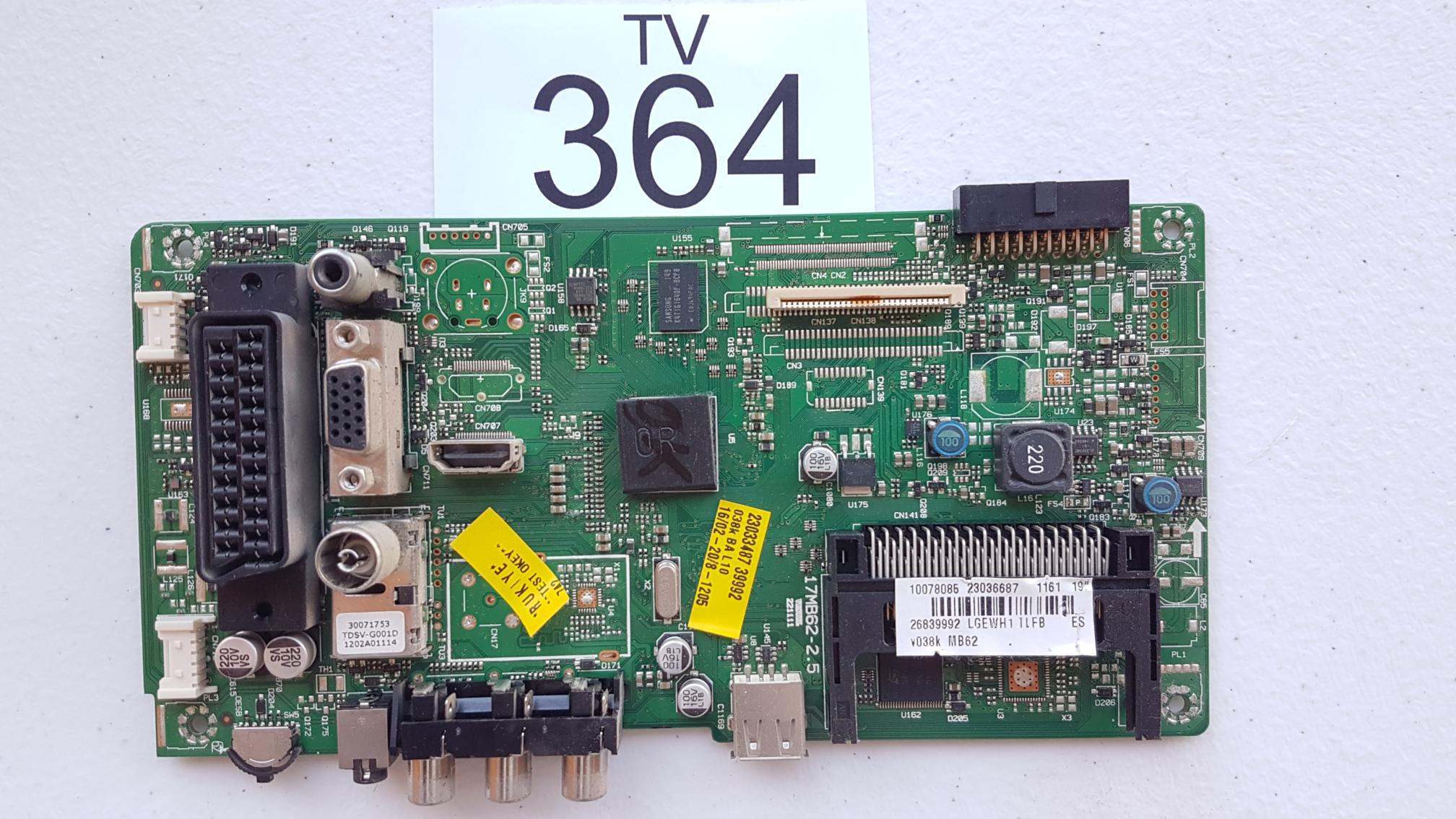 Placa Main Vestel 17mb62-2.5 Con Sintonizador Tdsv-G001d