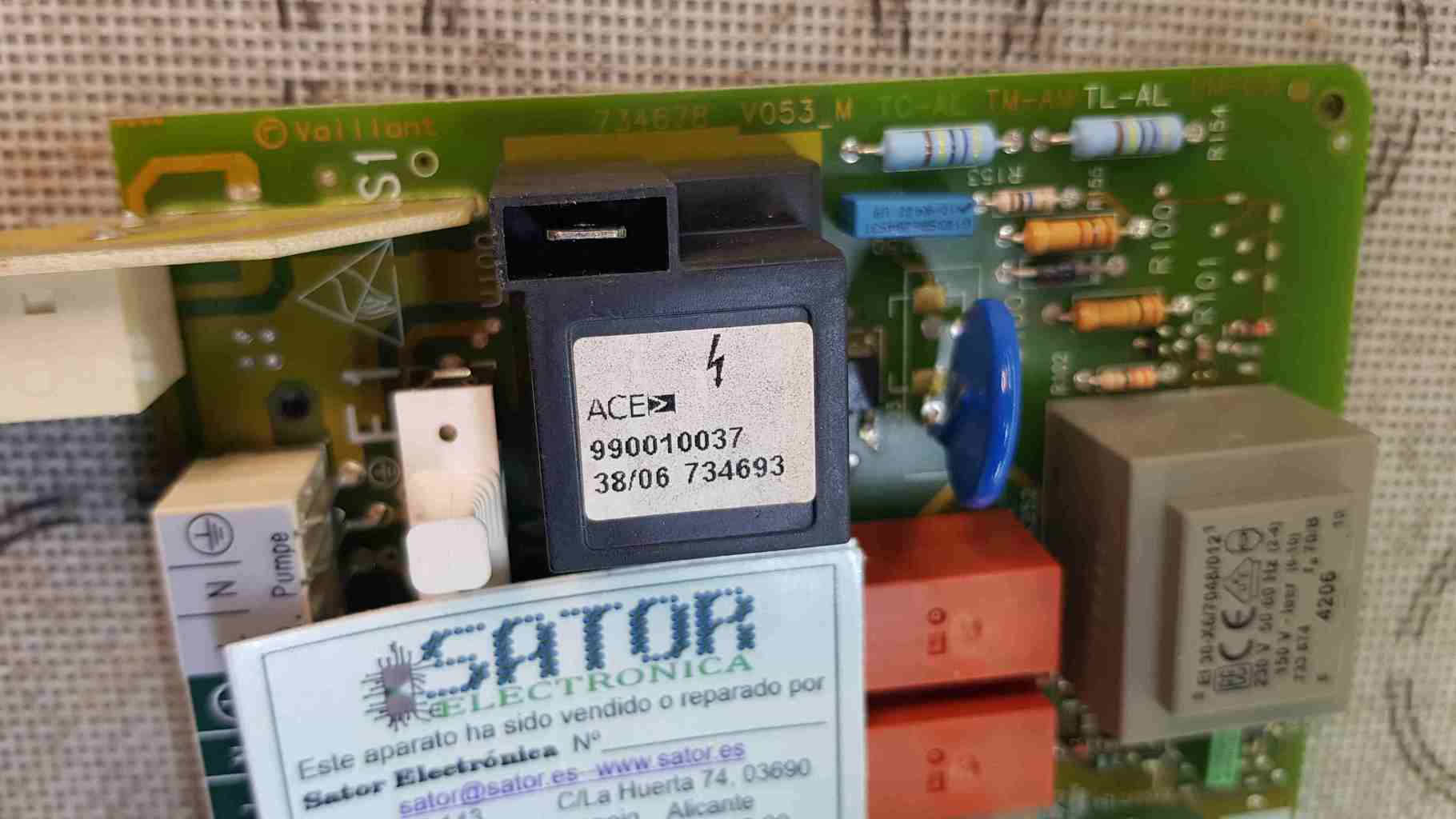 Reparar Placa de Caldera Vaillant 734678 v053_m en Sator