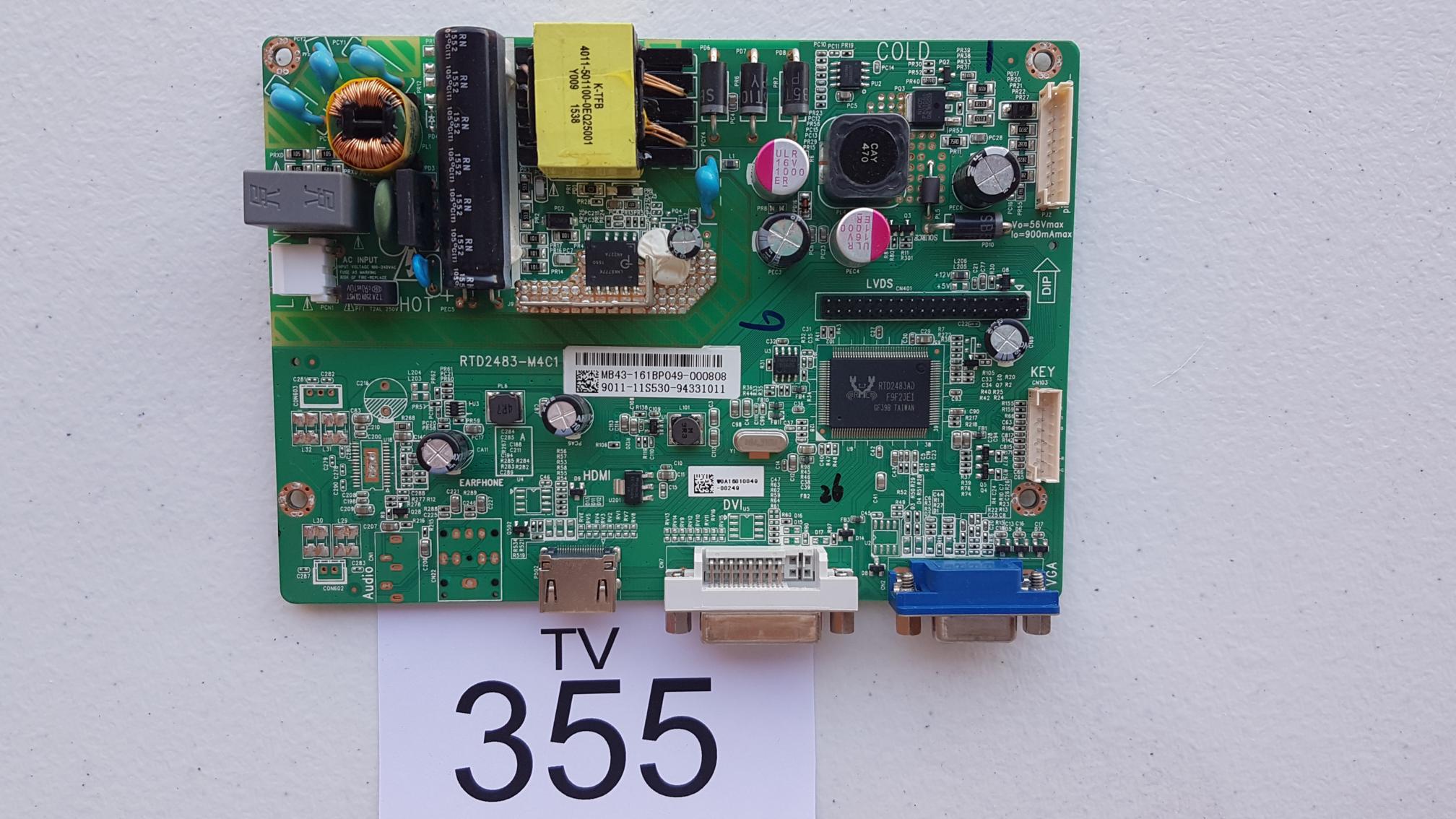 Placa Main Rtd2483-M4c1 Mb43-161bp049