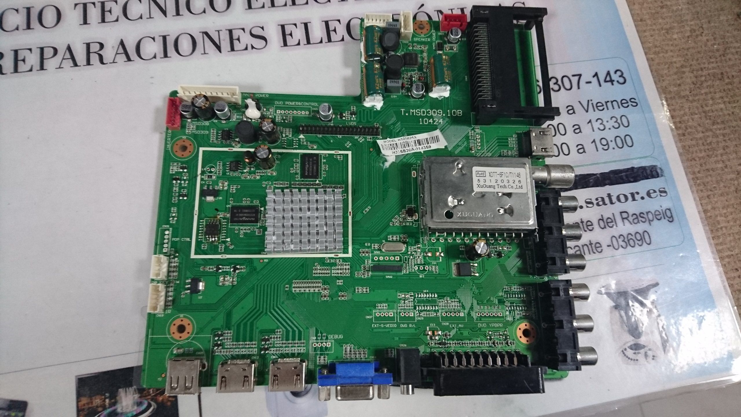 Placa Main T.Msd309.10b10424 Para Tv