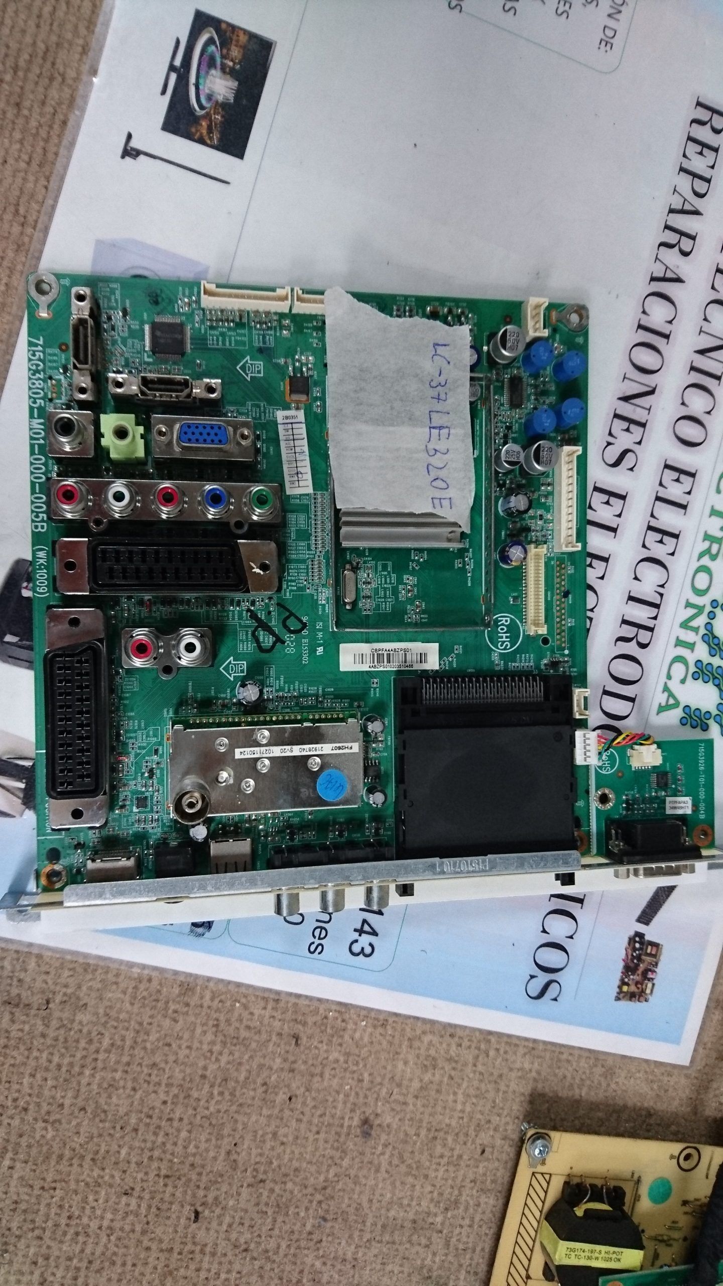 Placa Main 715g3805-M01-000-005b Para Tv Lc-37le320e