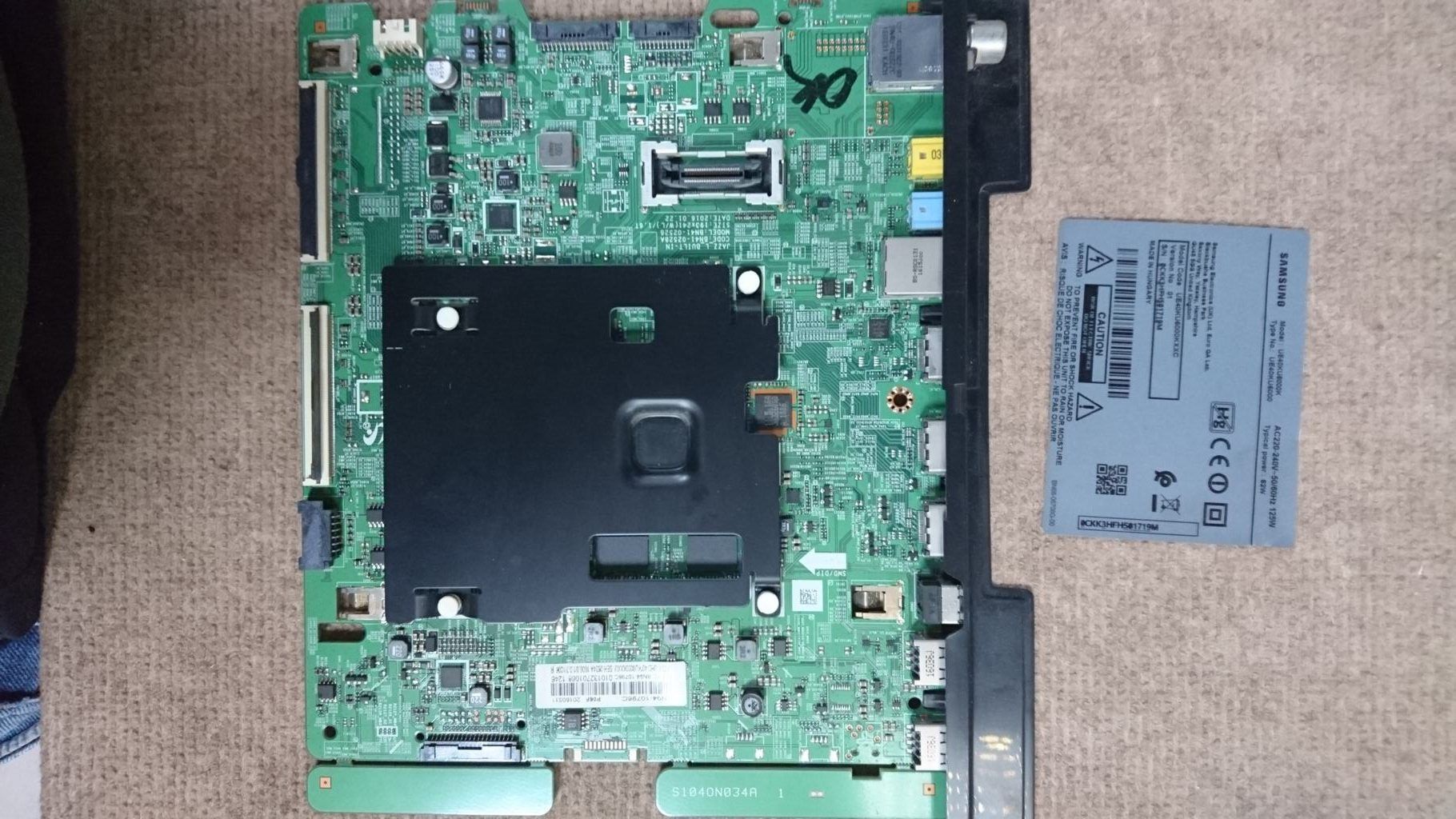 Placa Main Board Bn94-10796c S104on034a Para Tv Samsung Ue40ku6000k