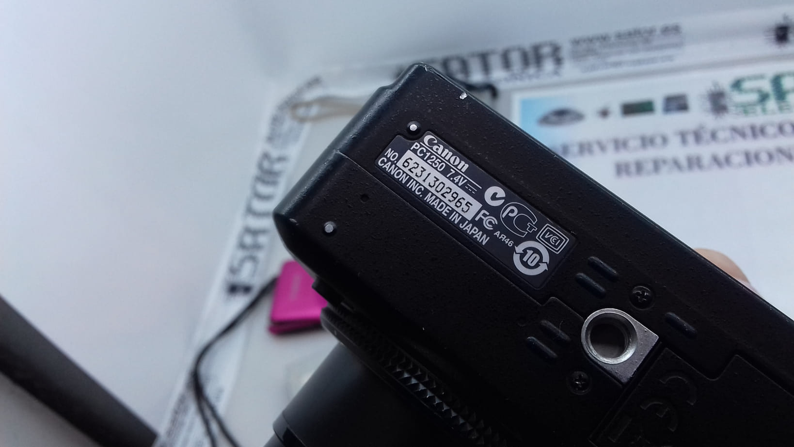 Canon Pc1250 Ar46 etiqueta