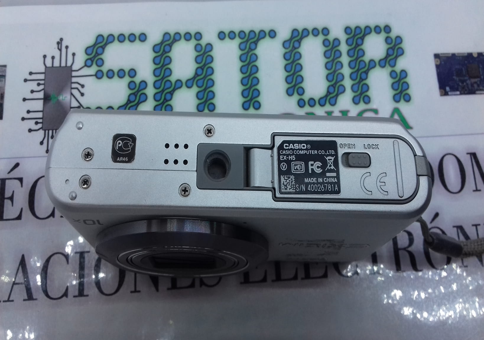 Casio Ex-H5 etqueta
