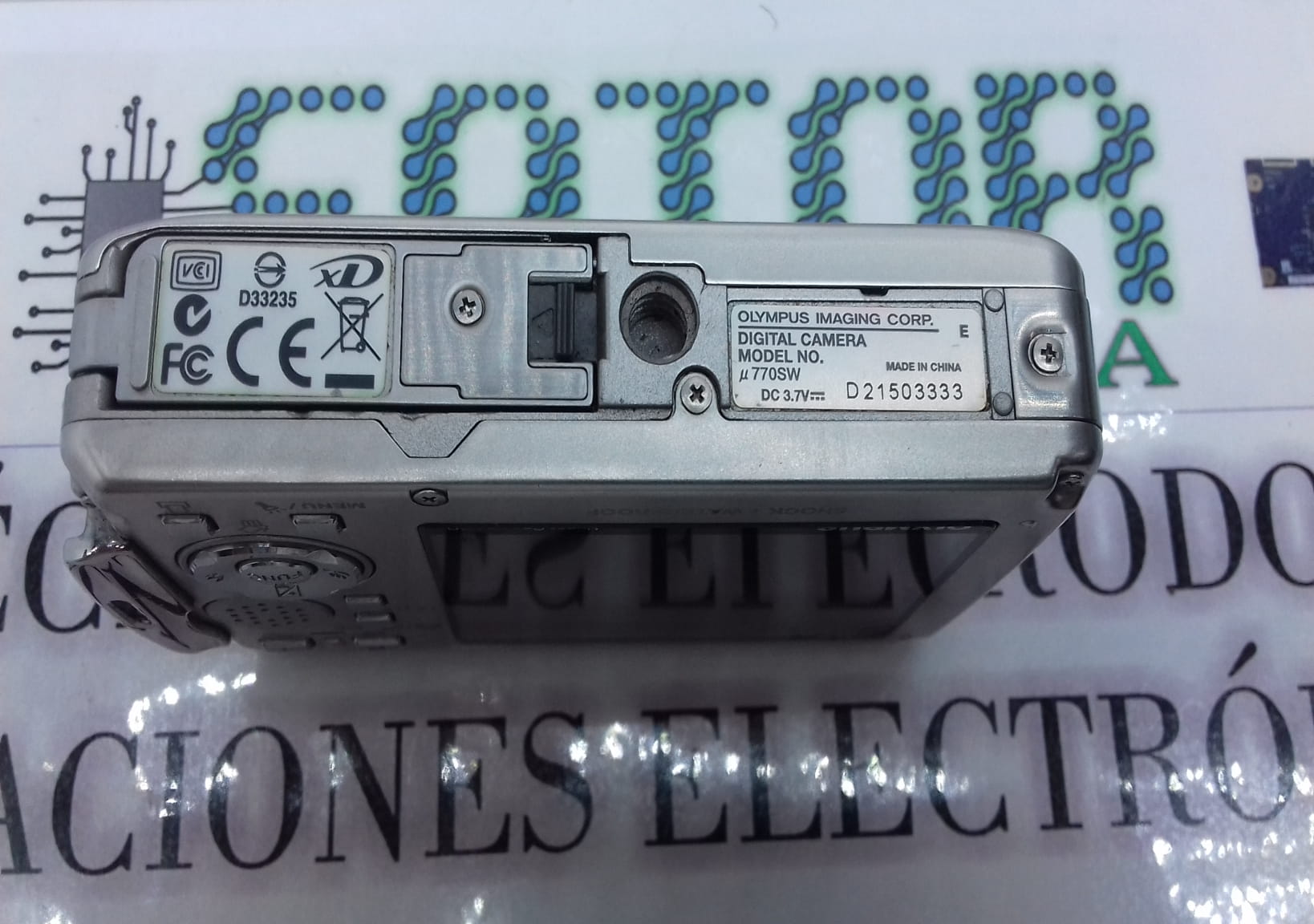 Olympus u770 etiqueta