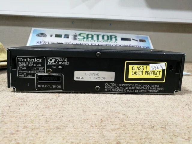 Technics Compact Disc Player SL-CH7 trasera