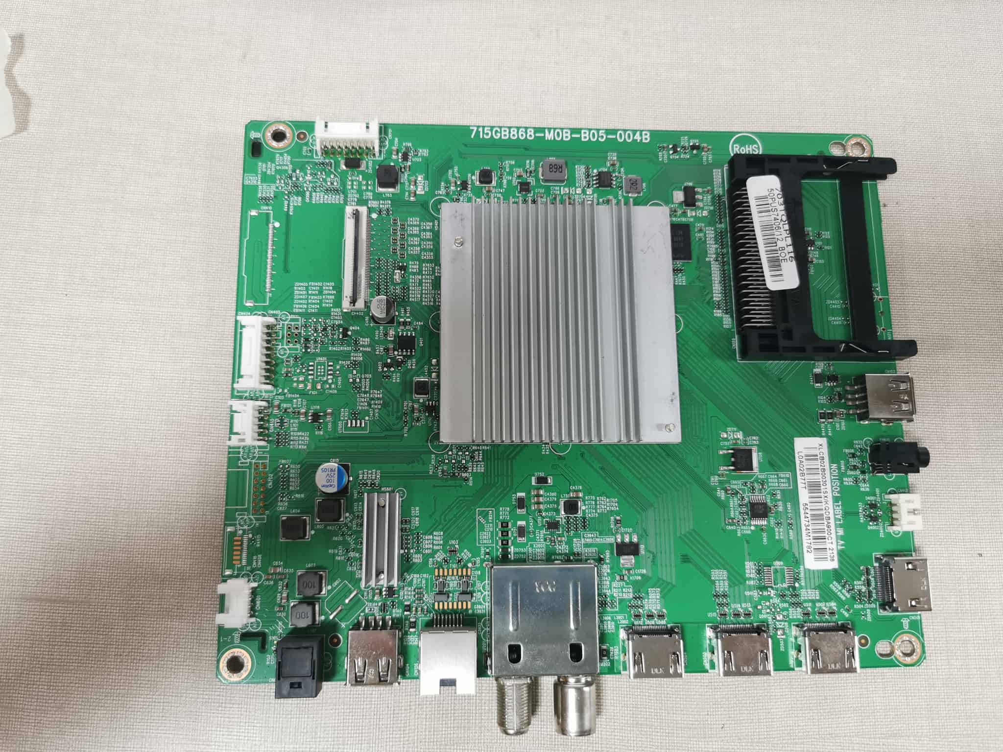 Placa Main 715GB868‑M0B‑B05‑004B para Philips 50PUS7406