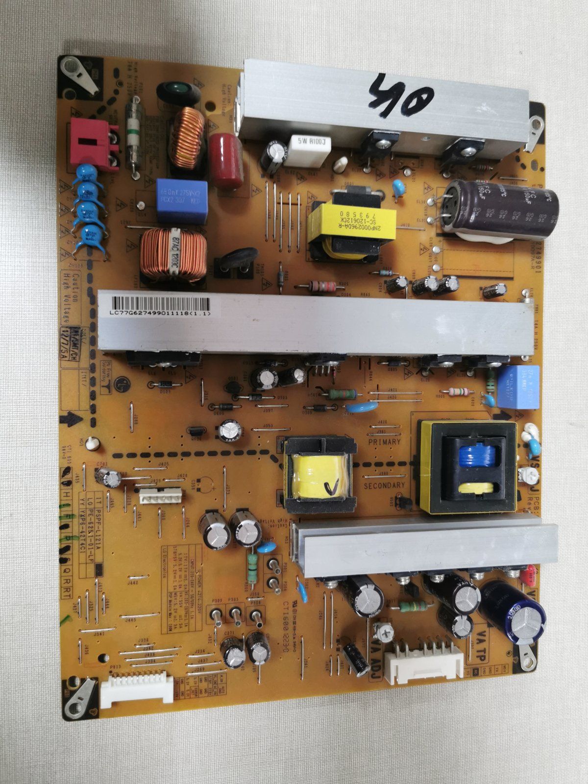 Fuente de Alimentación EAY62749901 para Televisor